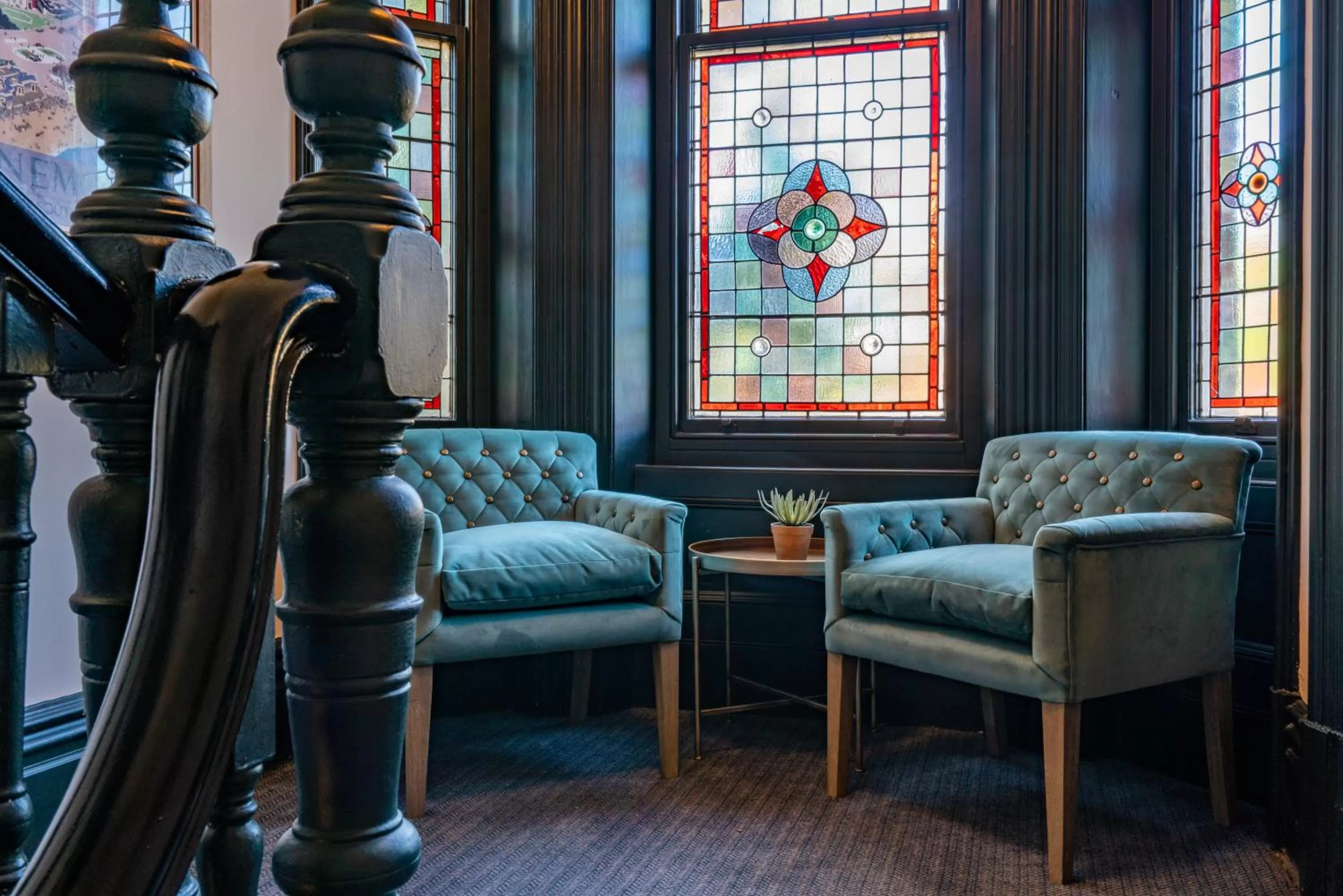 Seating area in The Pavilion Arms
