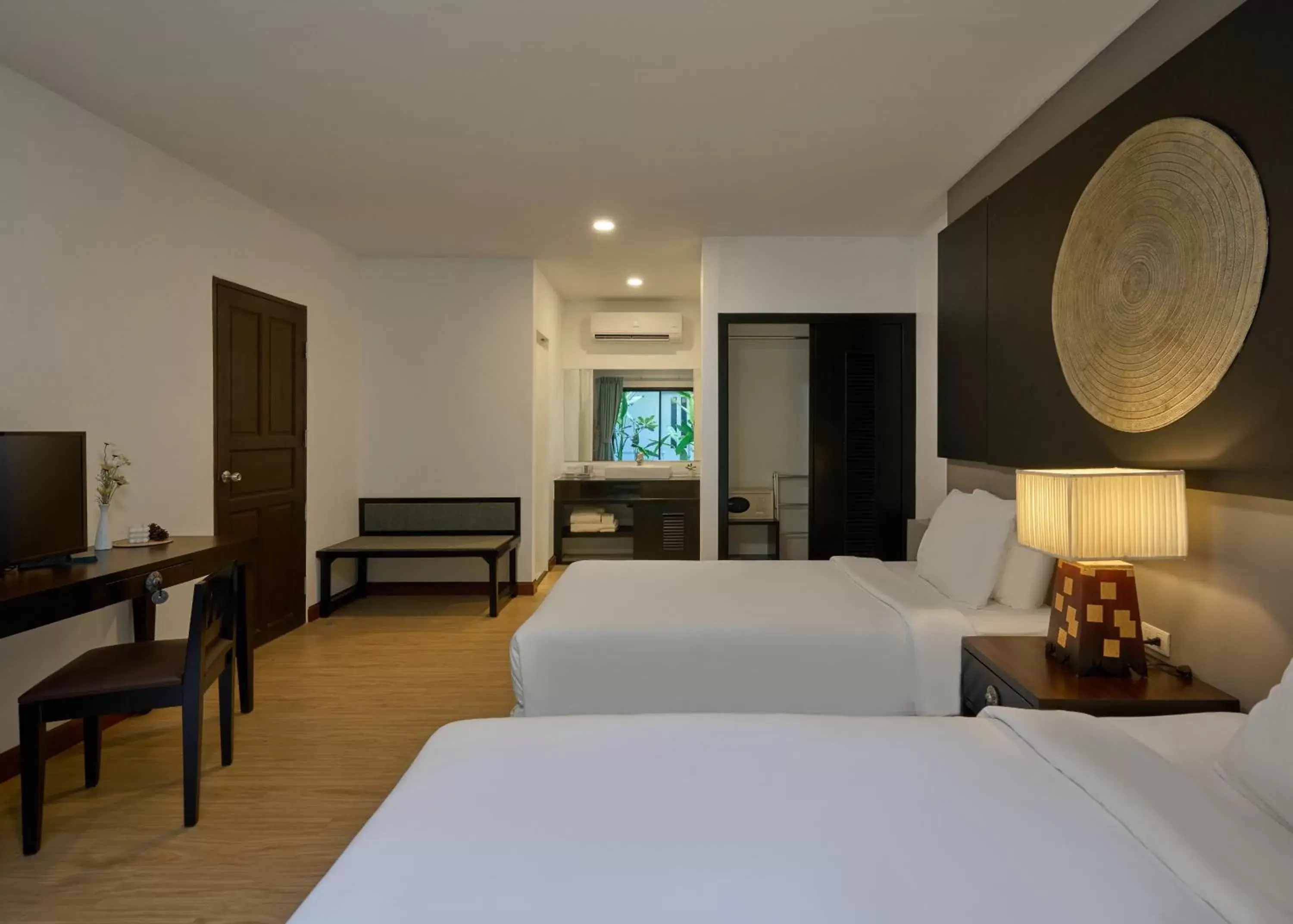 Bed in Nai Yang Beach Resort and Spa