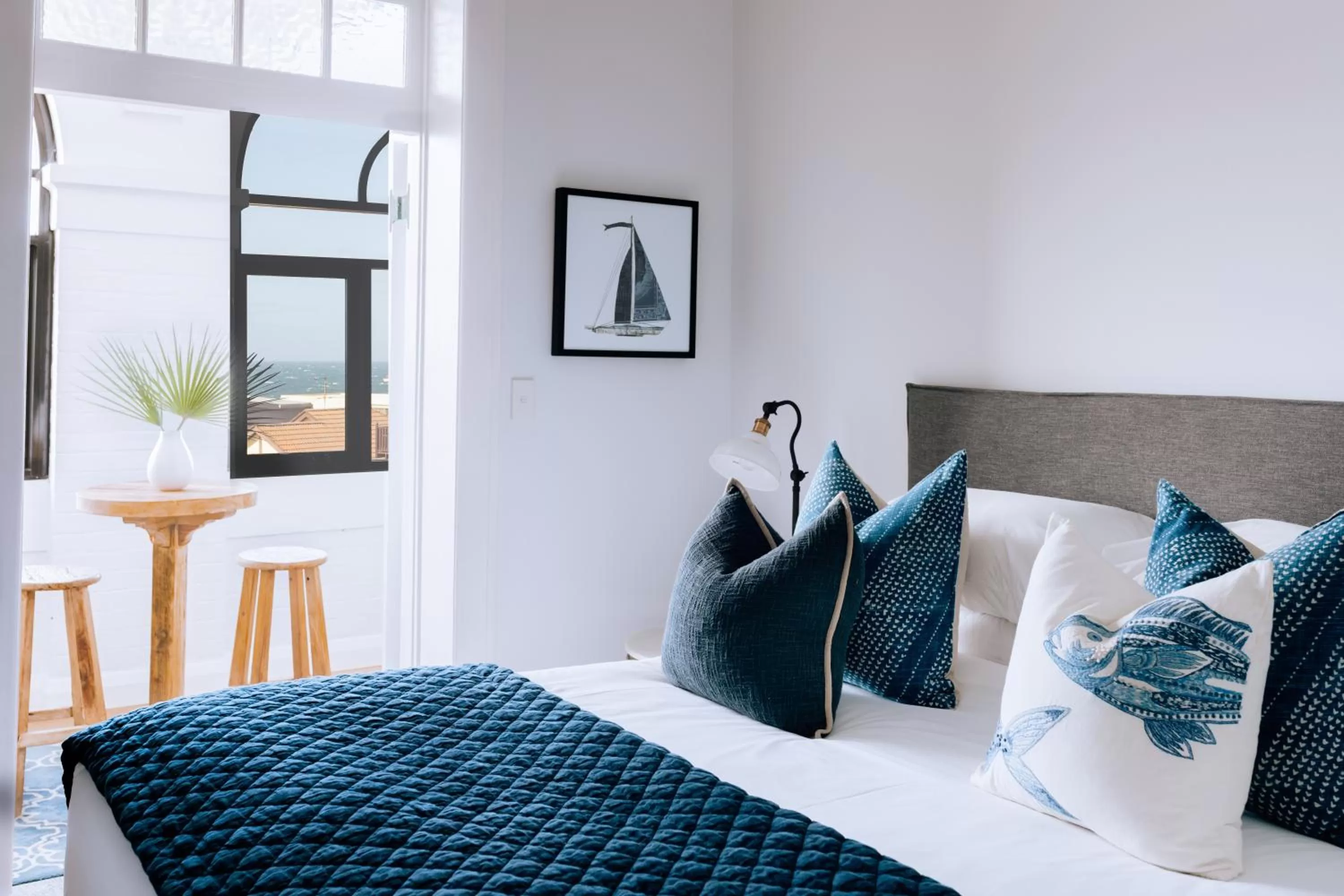 Decorative detail, Bed in The Clovelly Hotel