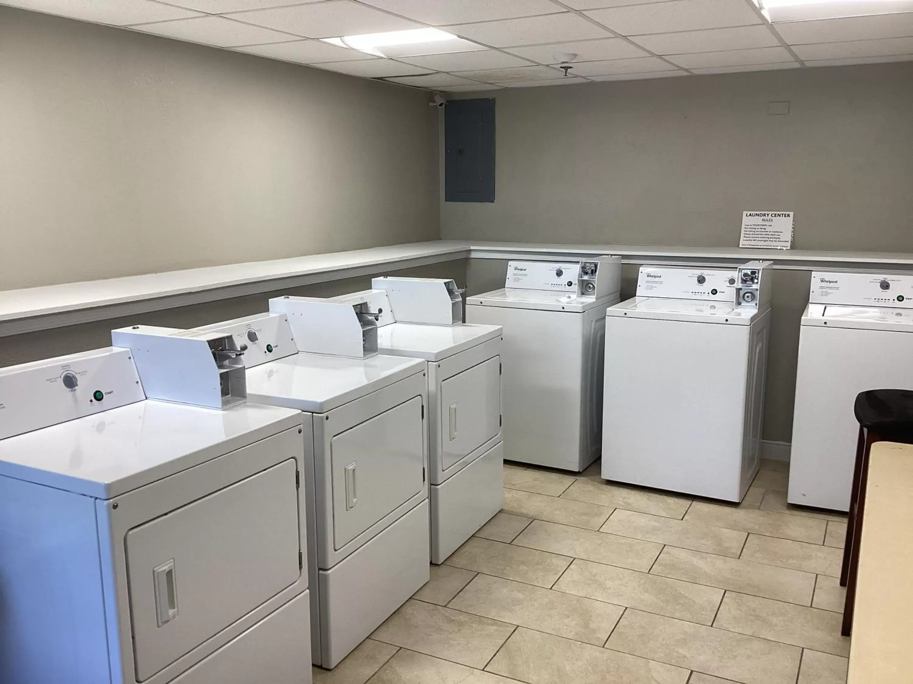 laundry, Bathroom in Super 8 by Wyndham Baltimore Northwest