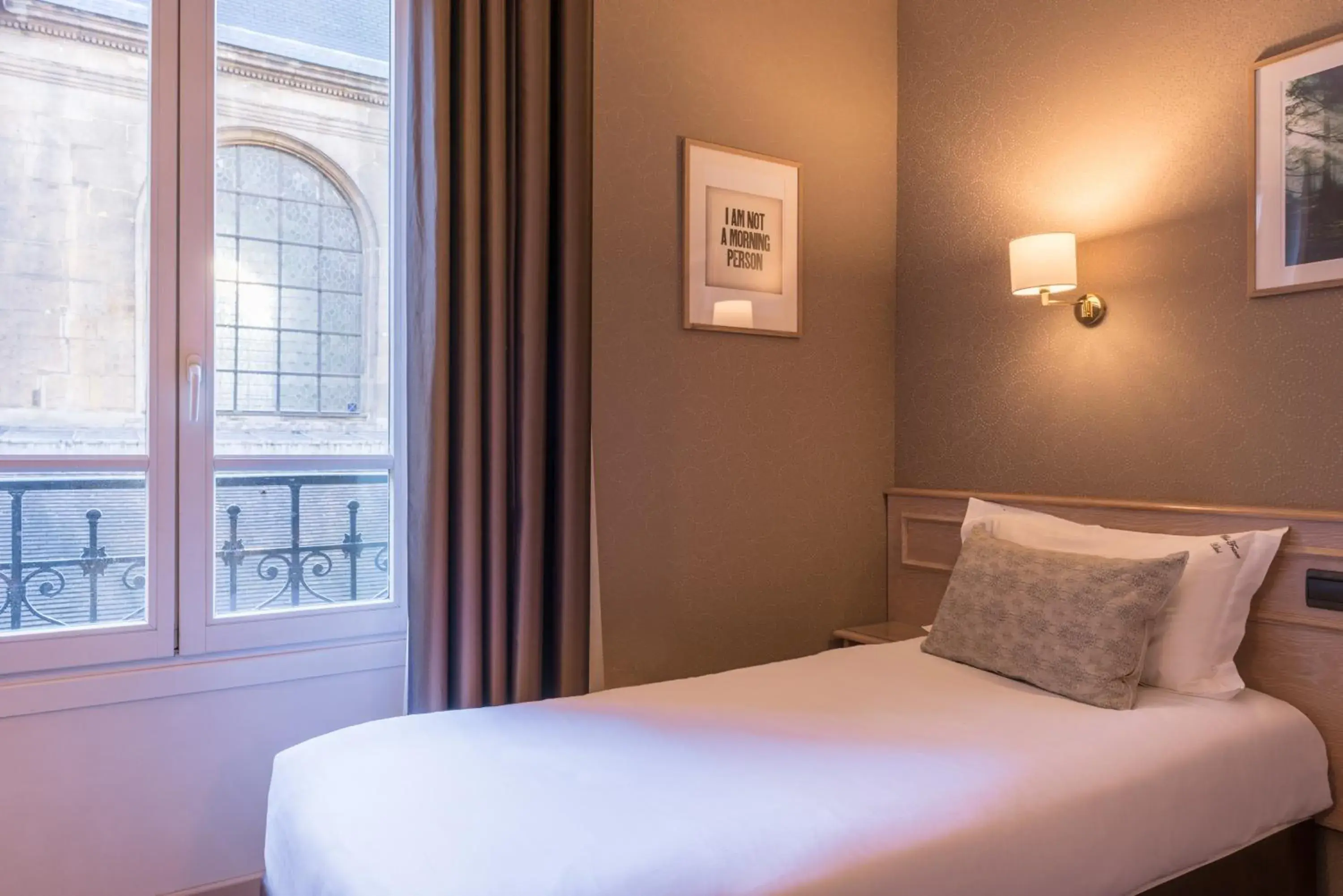 Bedroom, Bed in Paris France Hotel