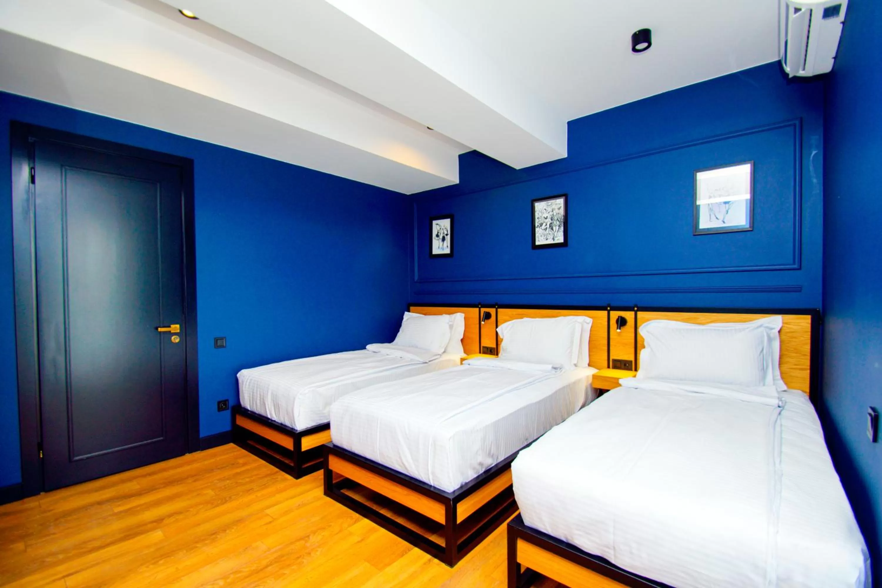 Bed in Borjomi Bridge Hotel