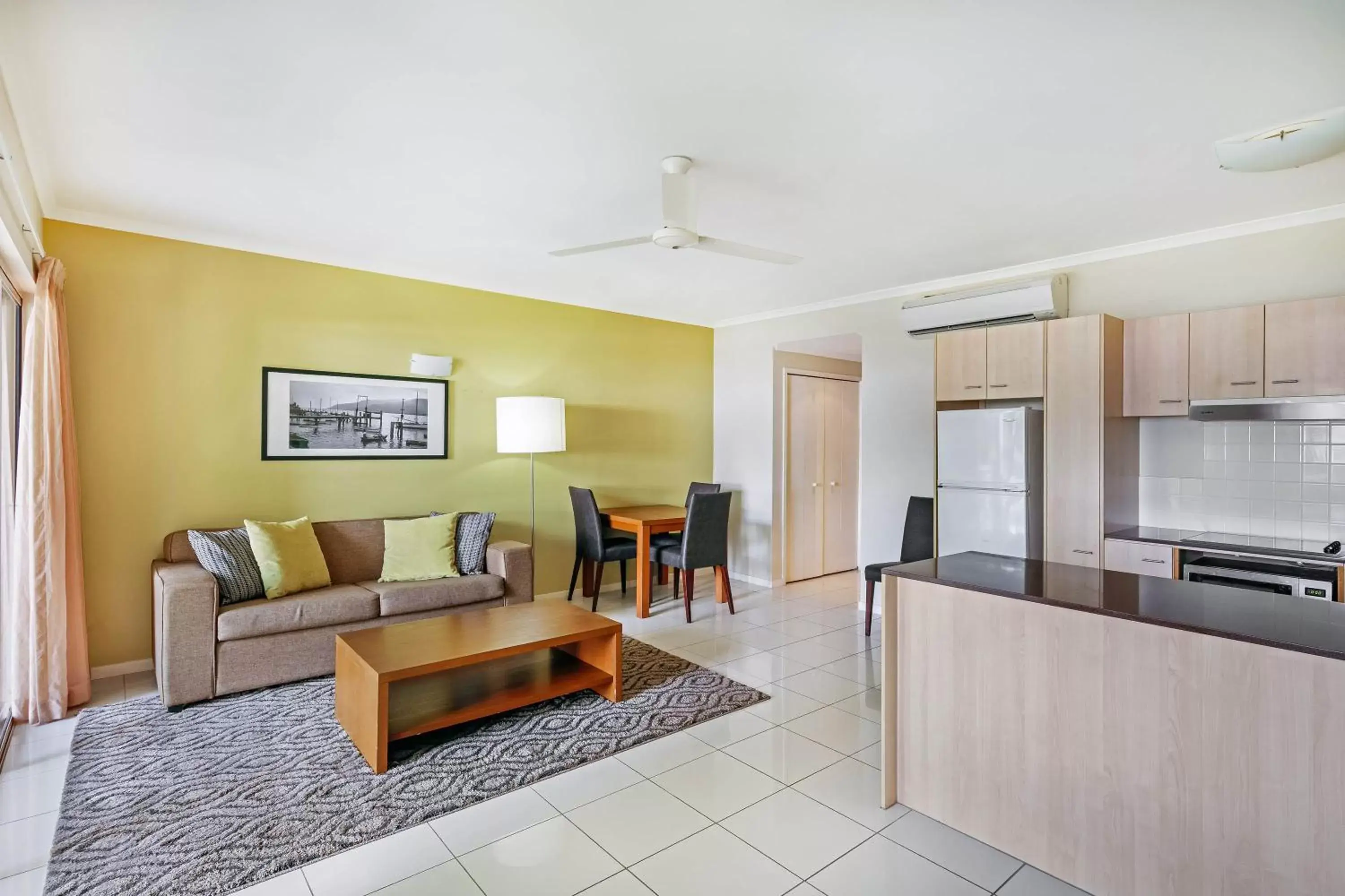 Kitchen or kitchenette, Seating Area in Mantra Amphora