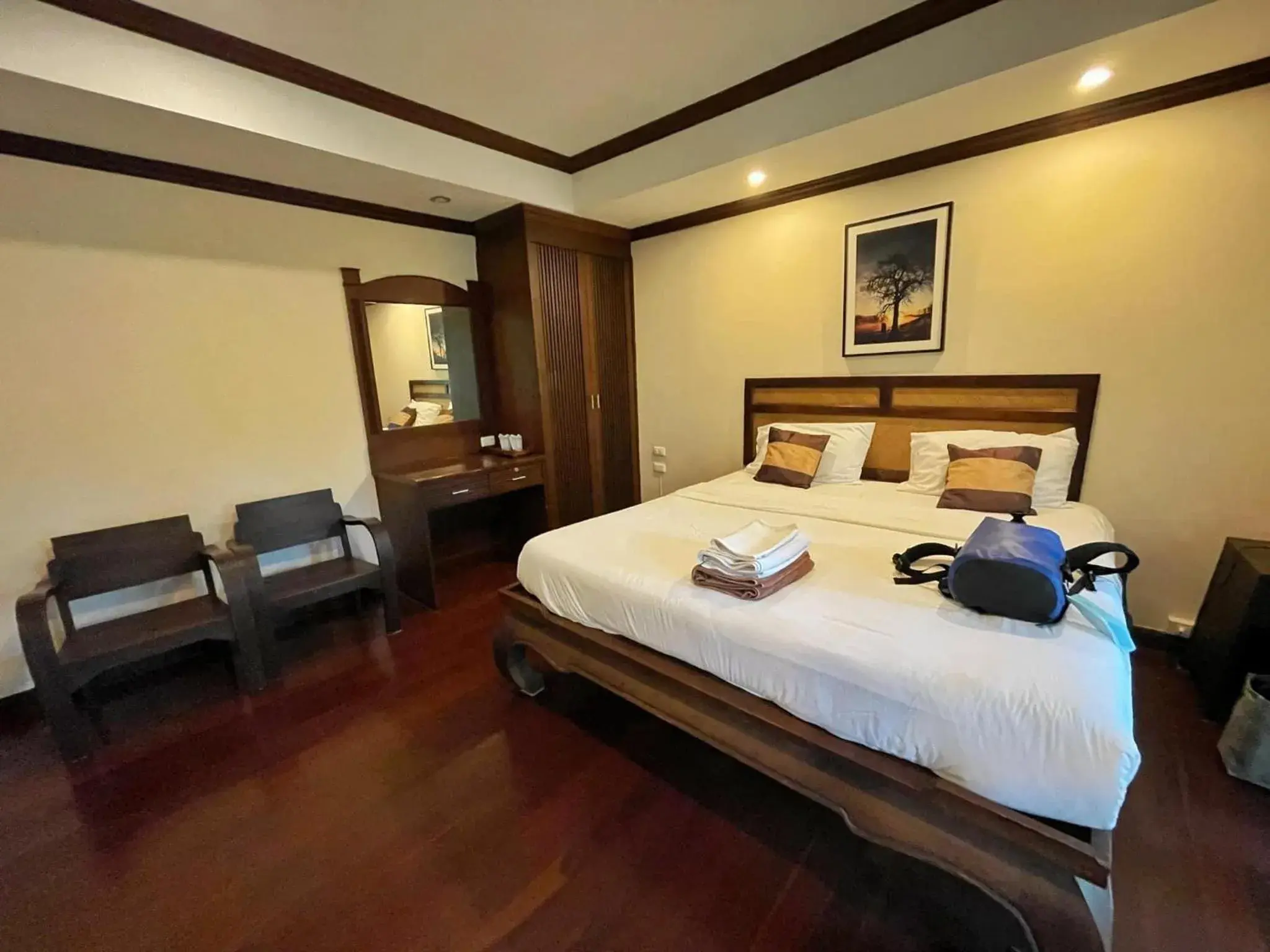 Bed in Grand Manita Beach Resort