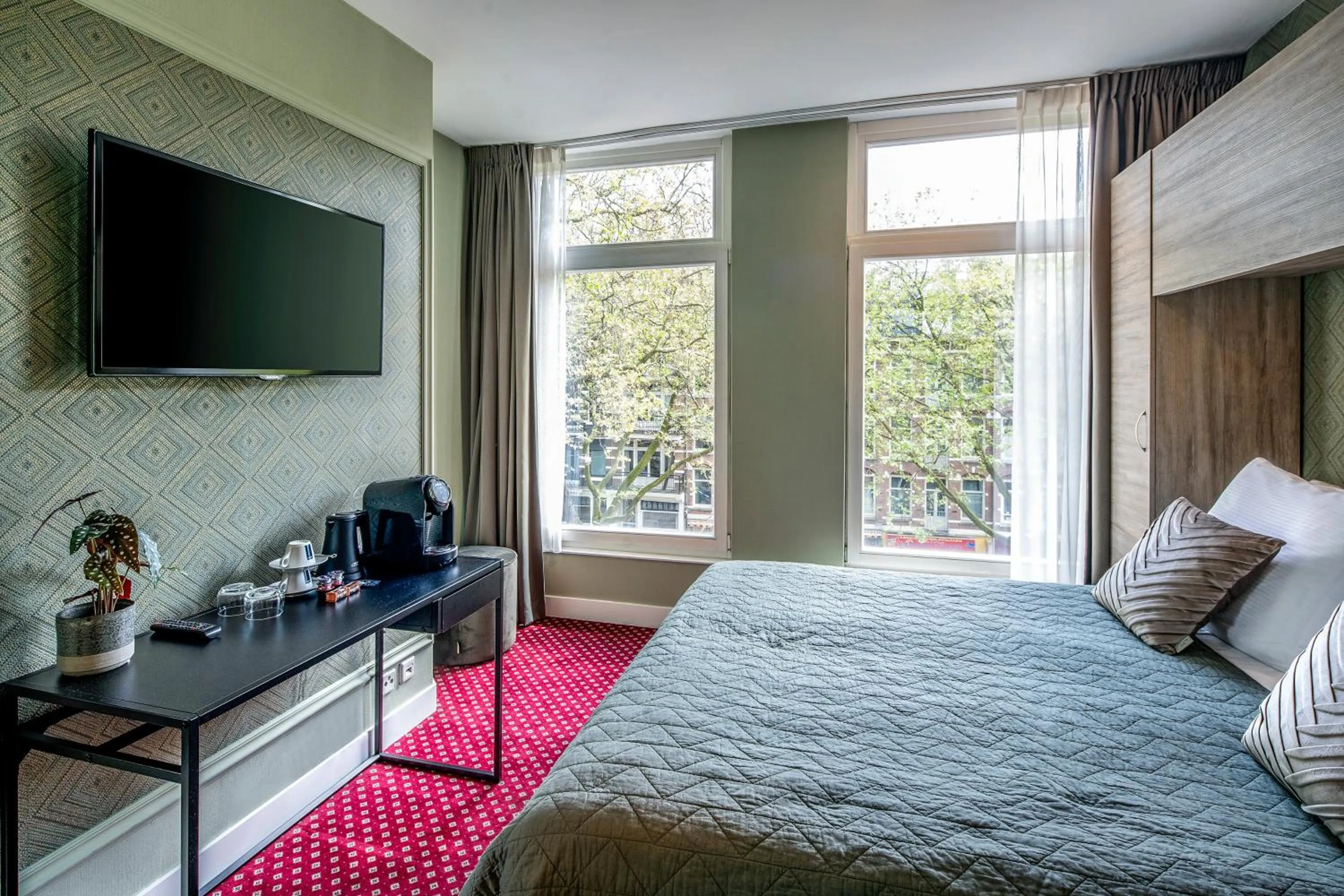 Bed in Hotel Atlantis Amsterdam