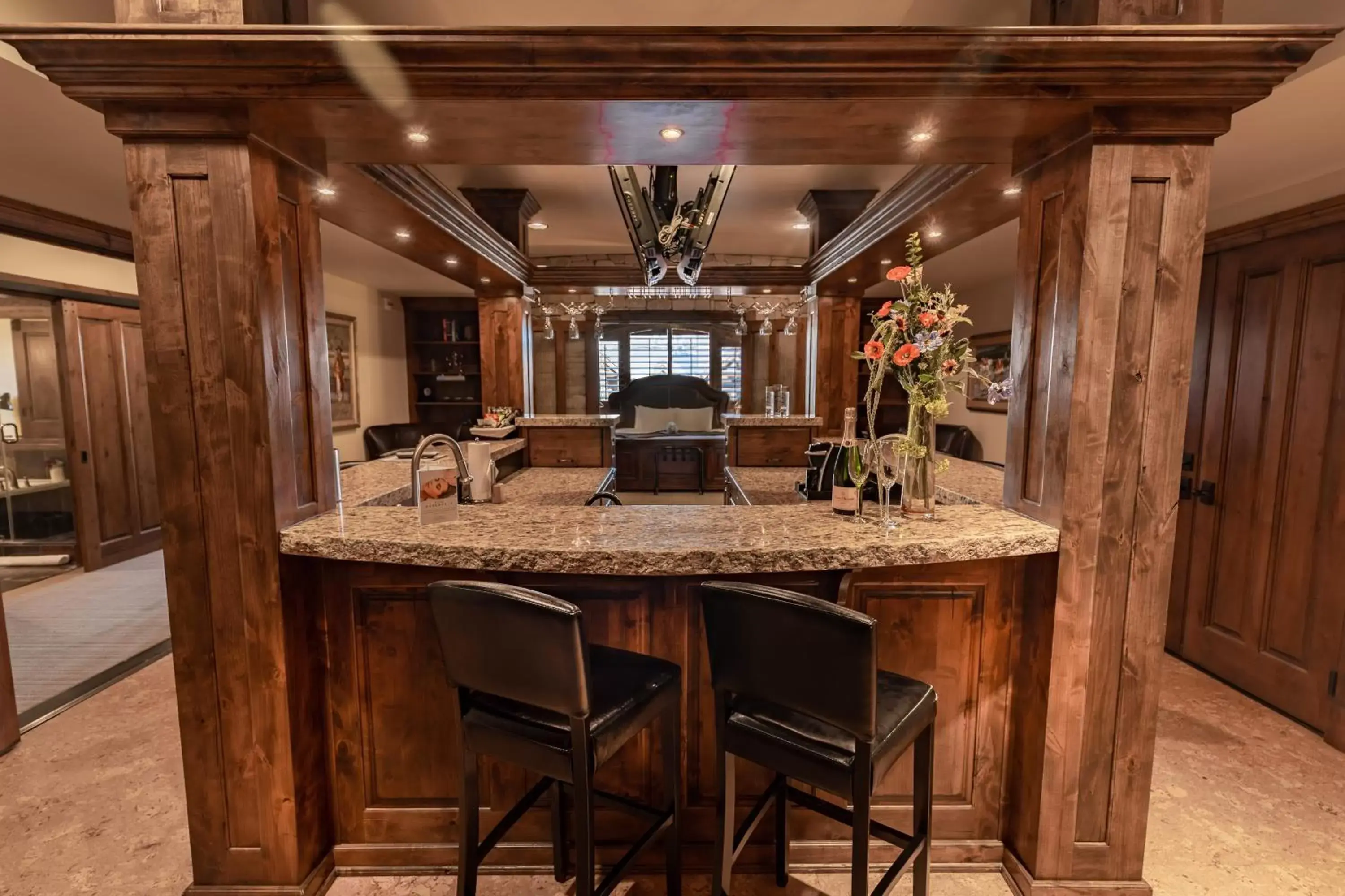 Dining area in The White Buffalo Club