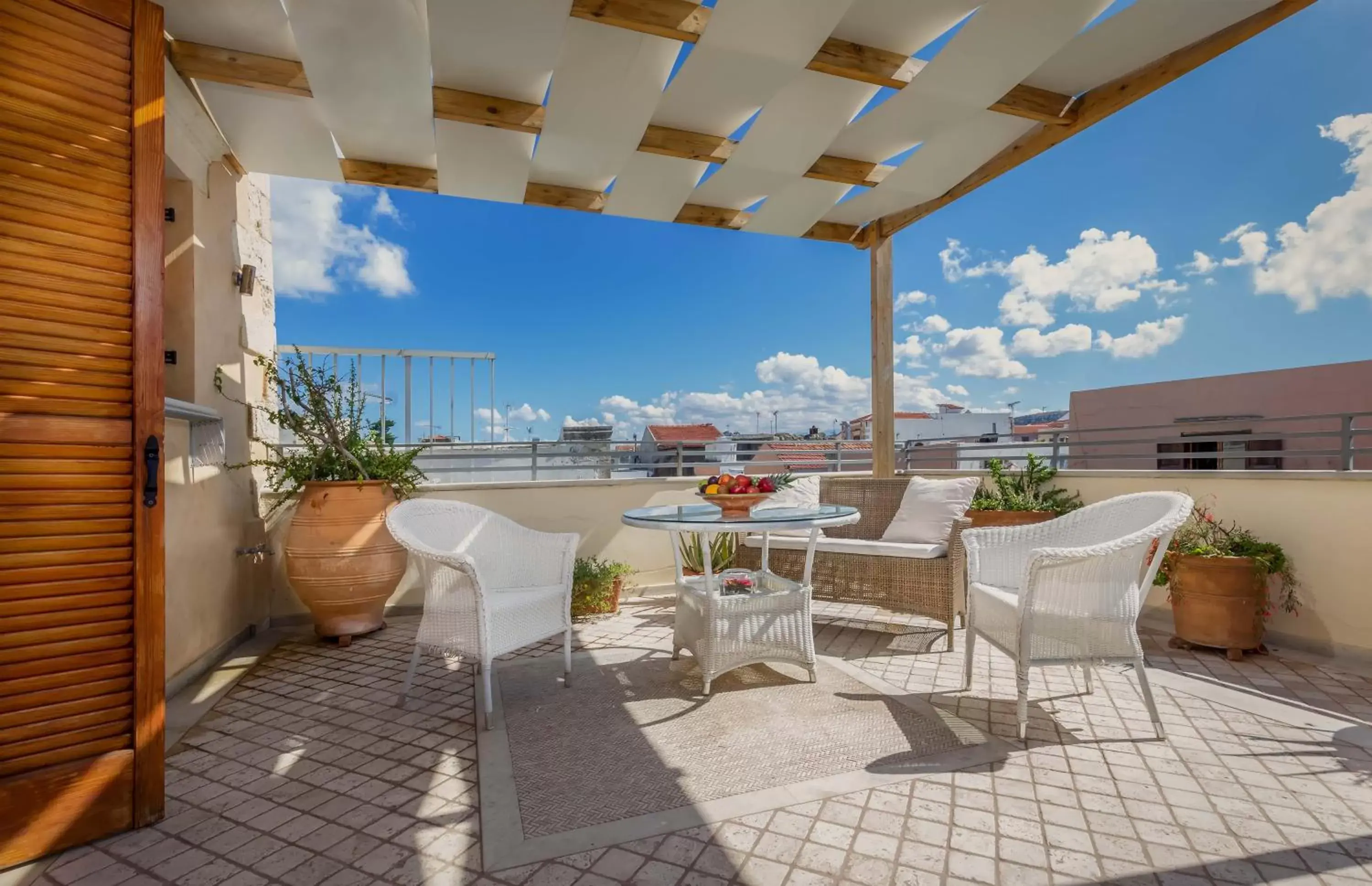 Balcony/Terrace in Avli Lounge Apartments