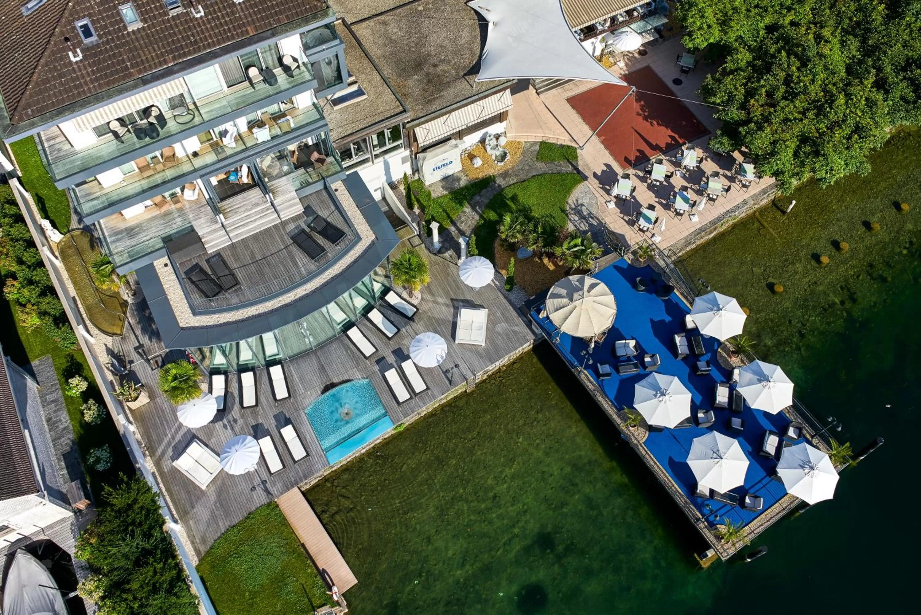 Bird's eye view in Seehotel Pilatus