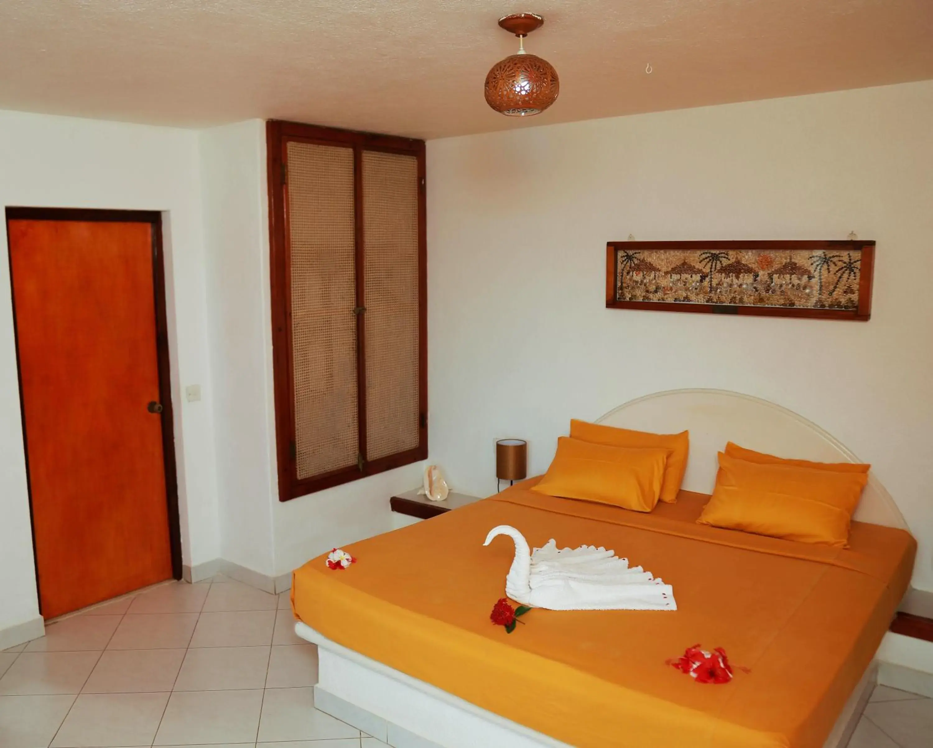 Bedroom, Bed in Eva Lanka Hotel - Beach & Wellness