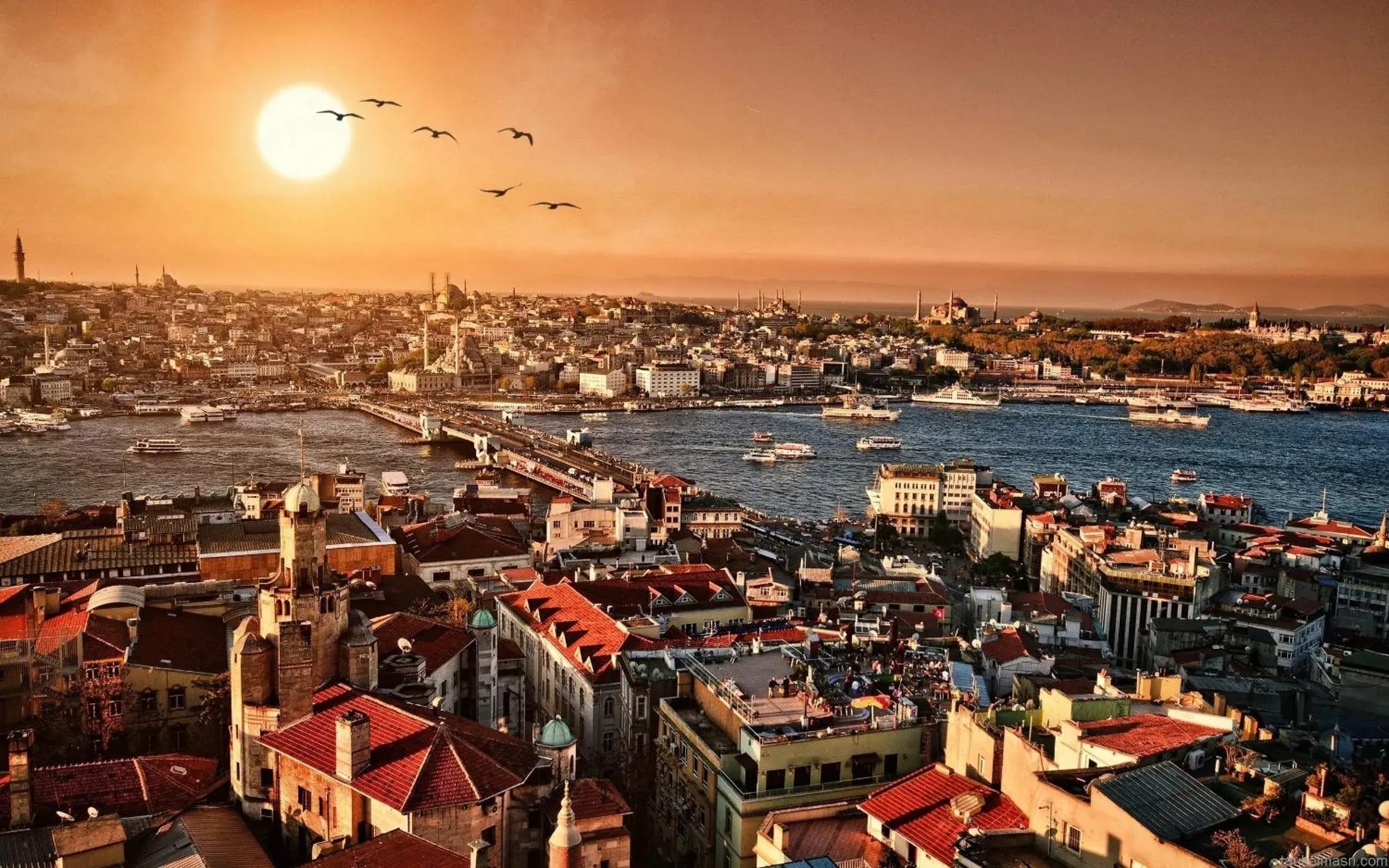 Sea view, Bird's-eye View in Istanbul Holiday Hotel