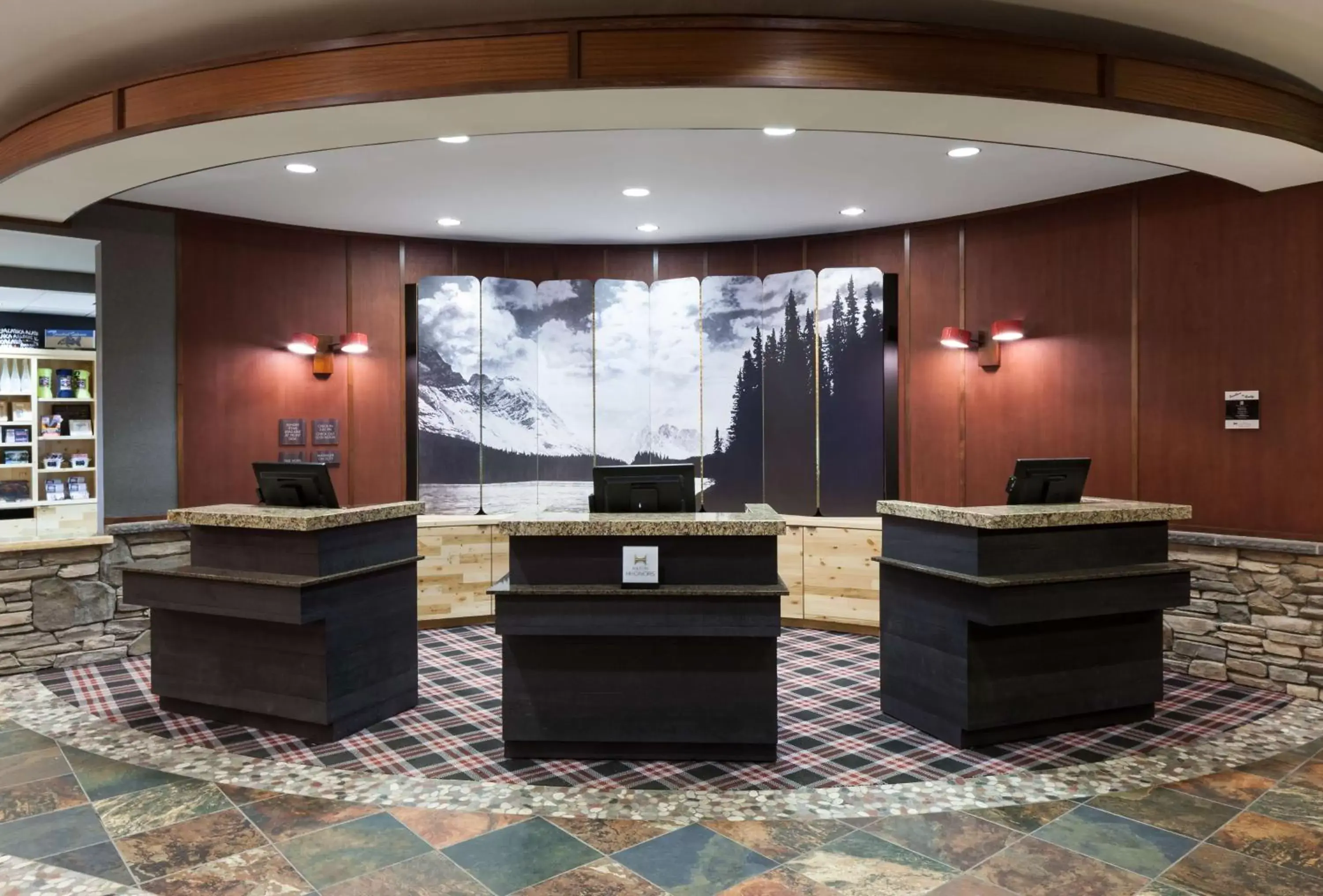 Lobby or reception in Embassy Suites Anchorage Lobby or reception in Embassy Suites Anchorage