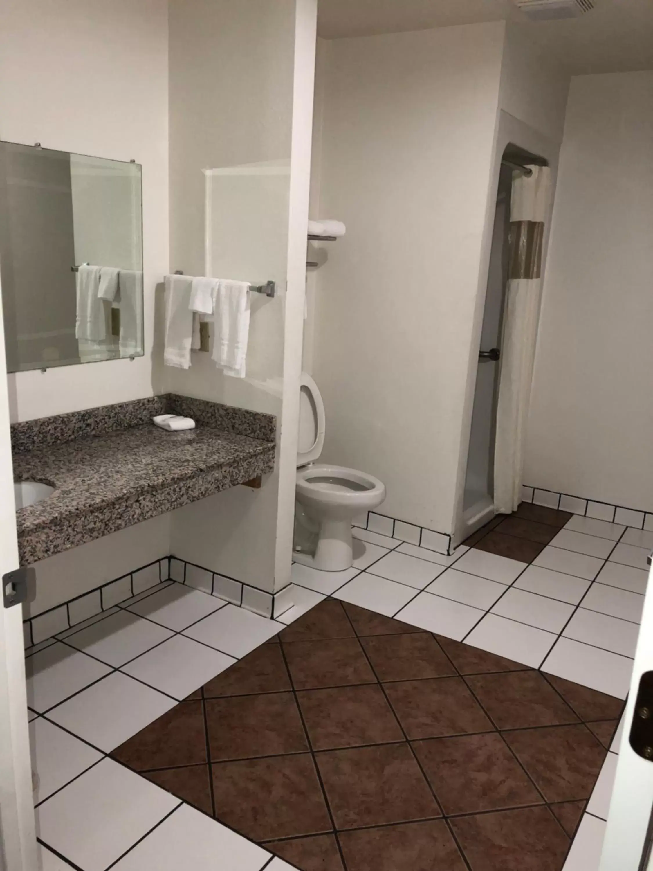 Bathroom in Motel 6-Urbana, IL