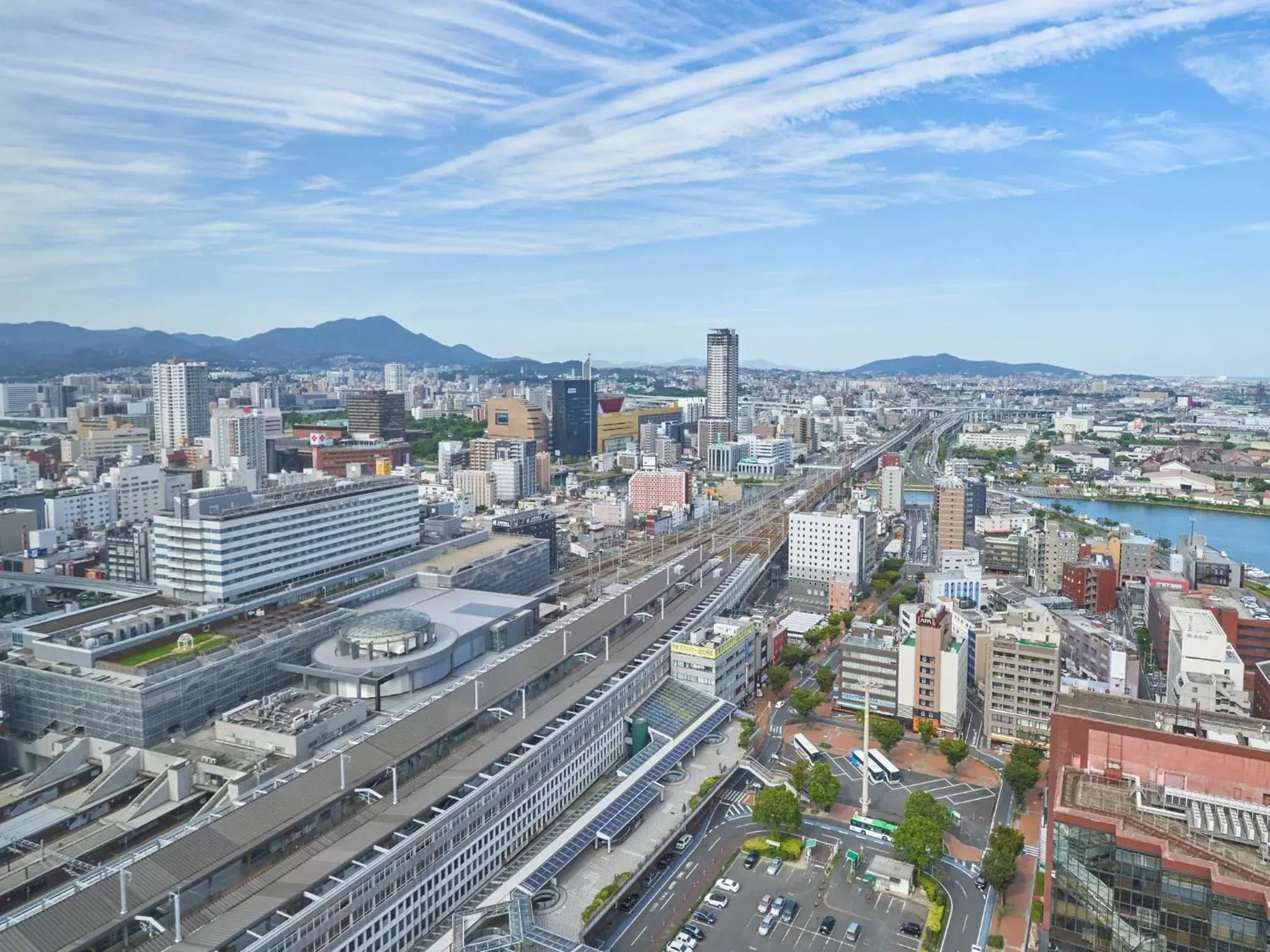 City view, Bird's-eye View in Rihga Royal Hotel Kokura Fukuoka