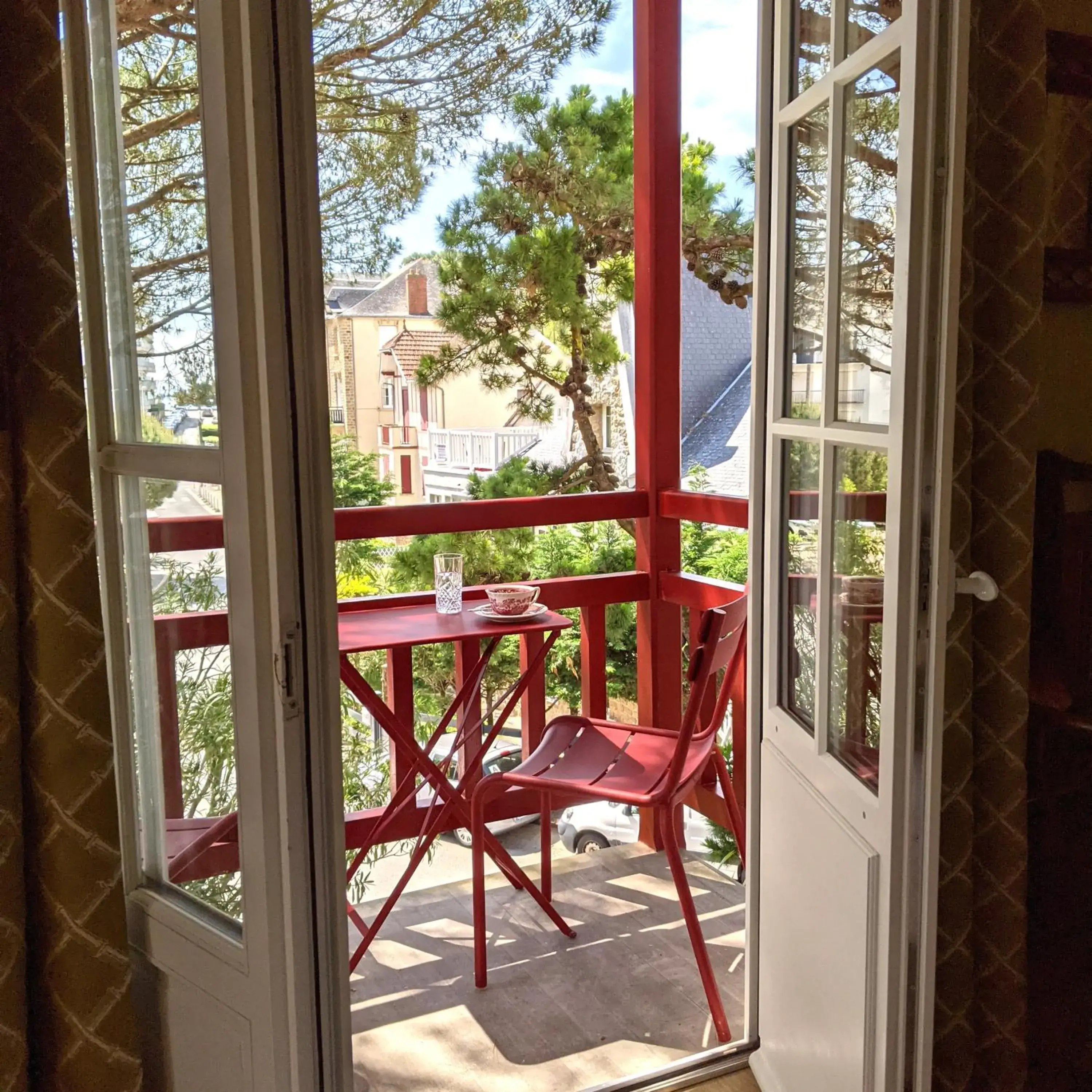 Balcony/Terrace in Hôtel Le Saint Christophe