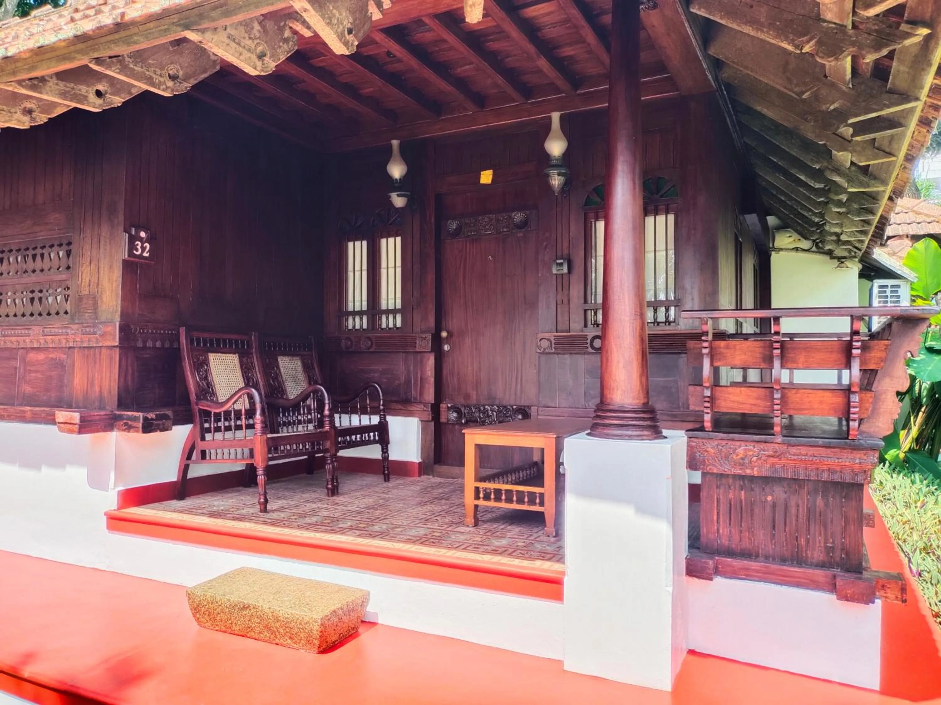 Seating area in The Travancore Heritage Beach Resort