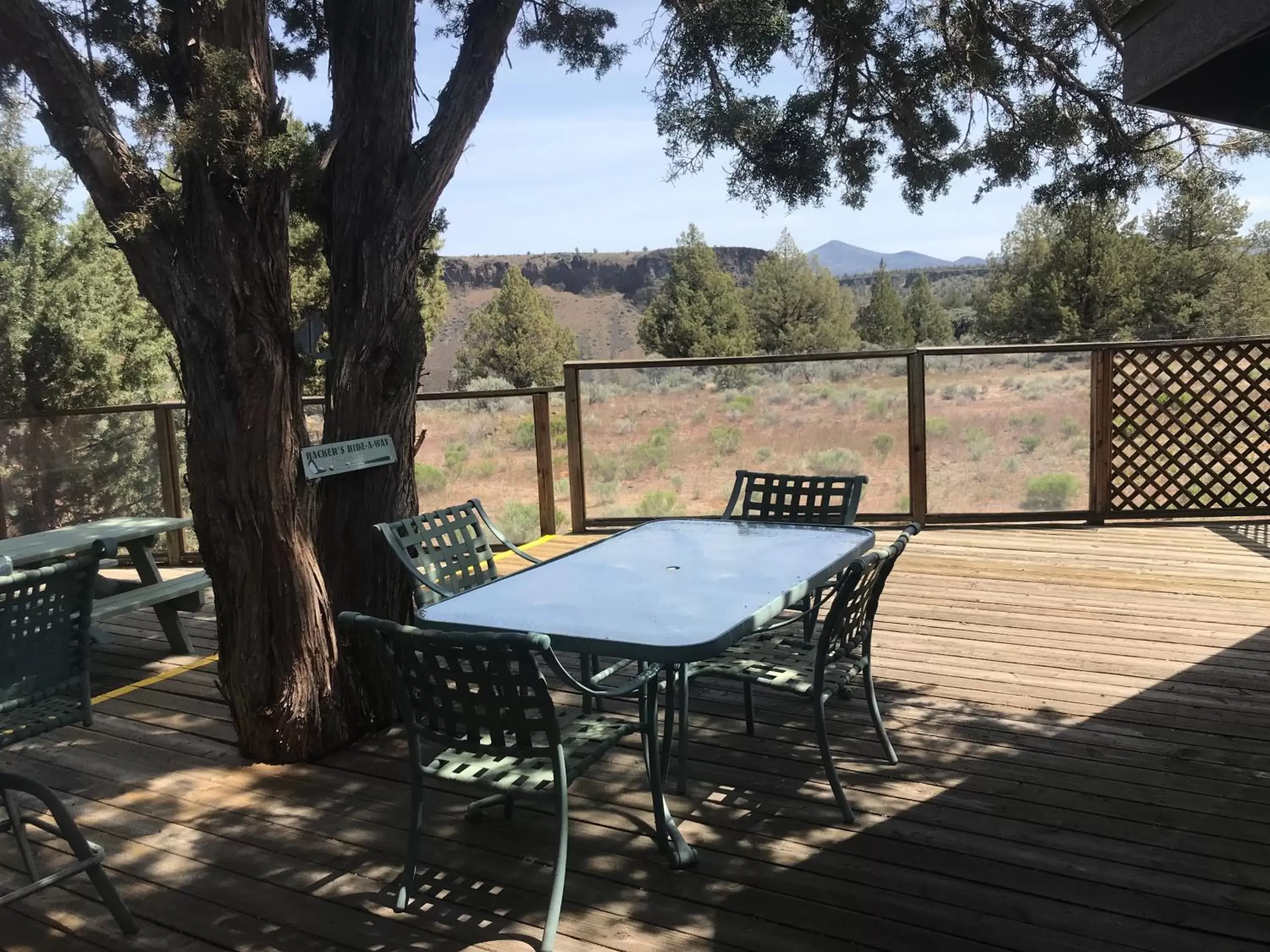 Patio in Smith Rock Resort