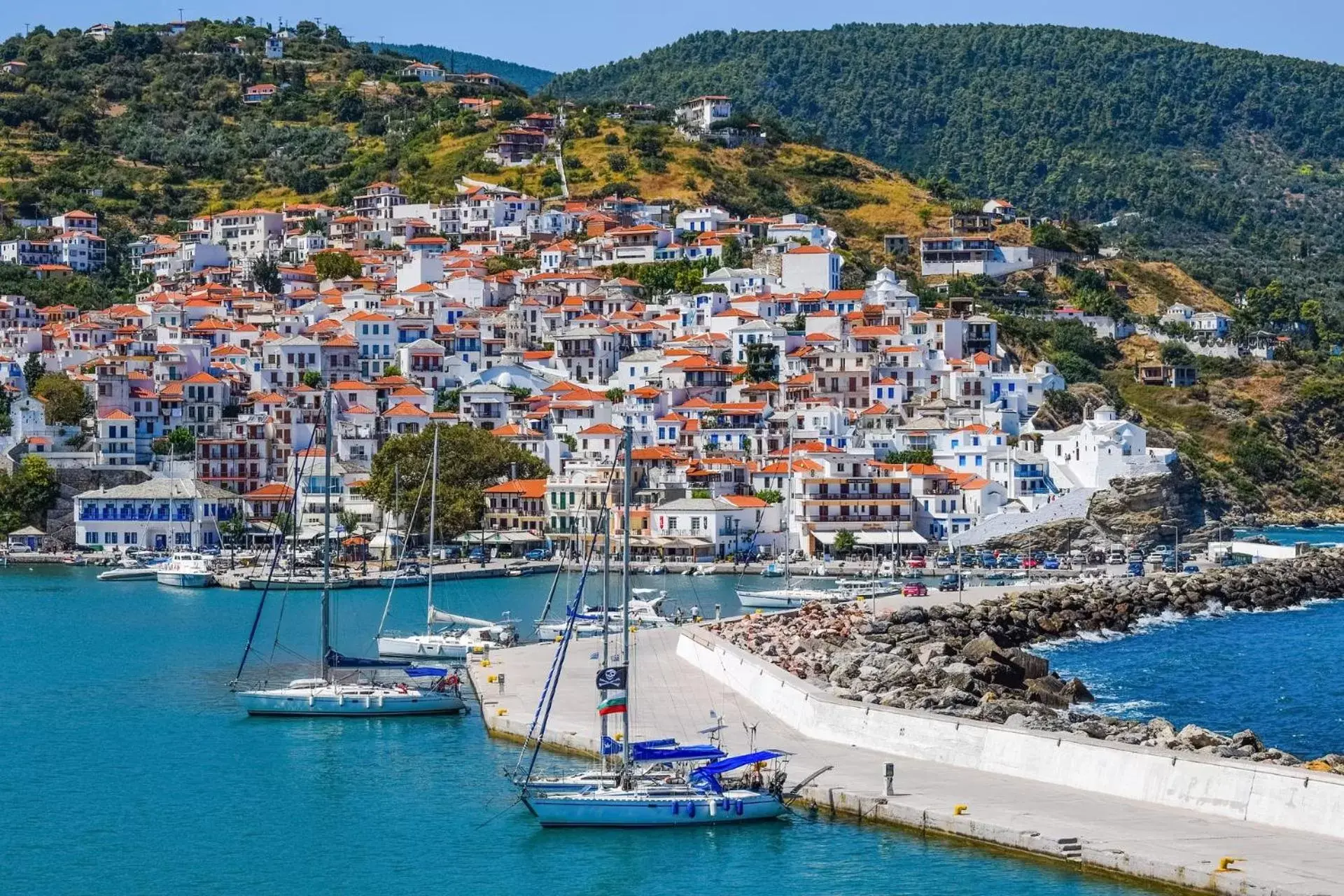 Nearby landmark, Bird's-eye View in Rigas Hotel Skopelos