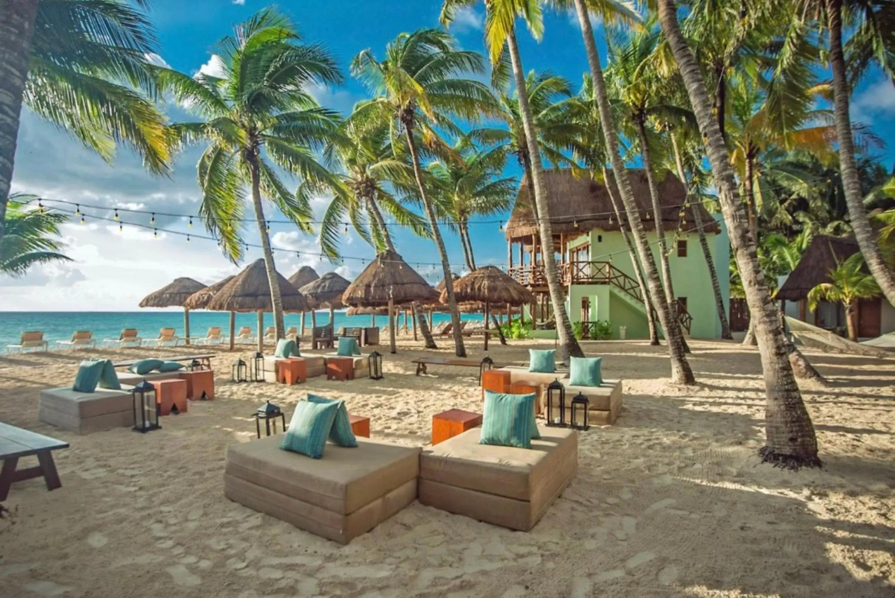 Lounge or bar, Beach in Mahekal Beach Front Resort & Spa