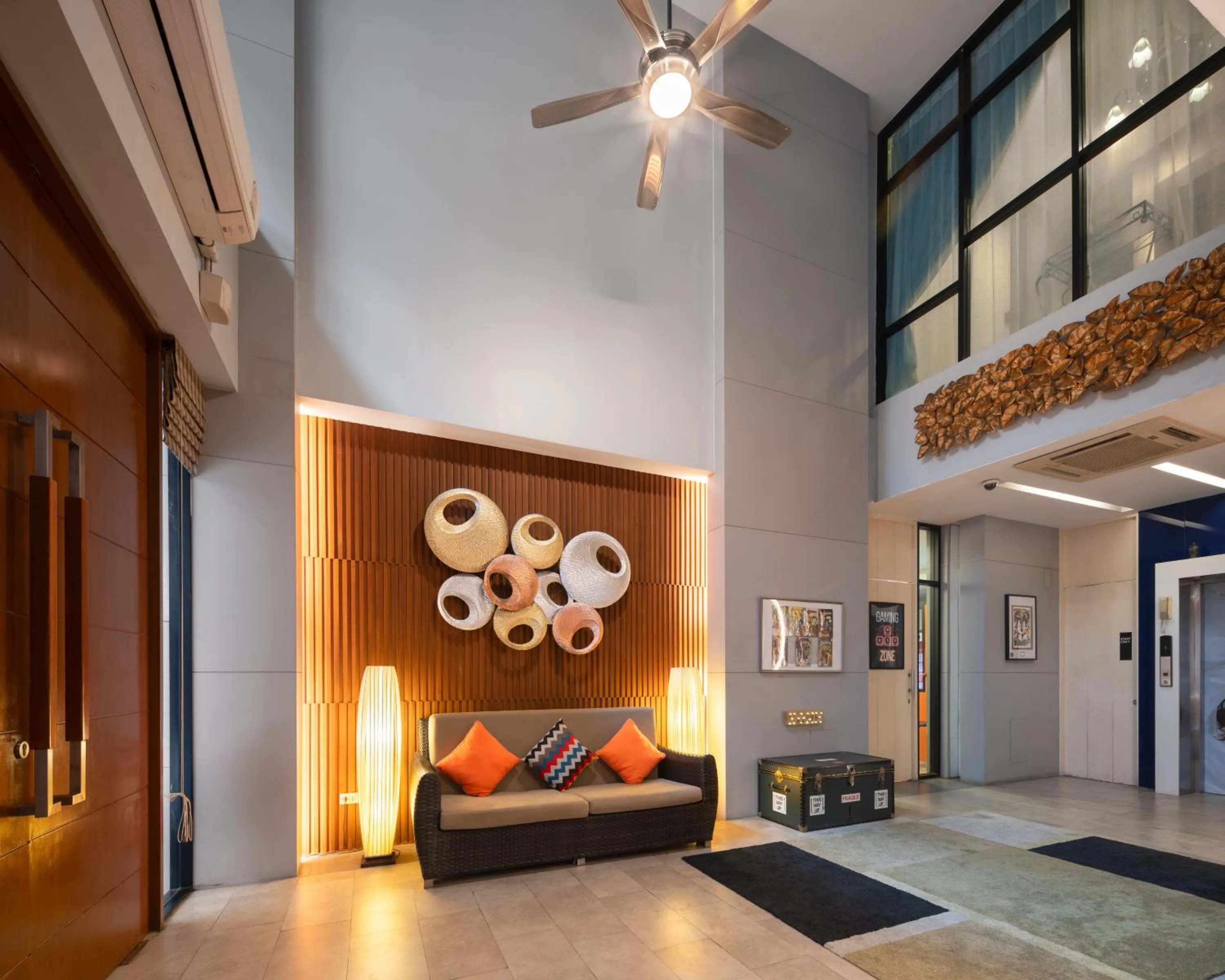 Lobby or reception in iCheck inn Gems Center Silom