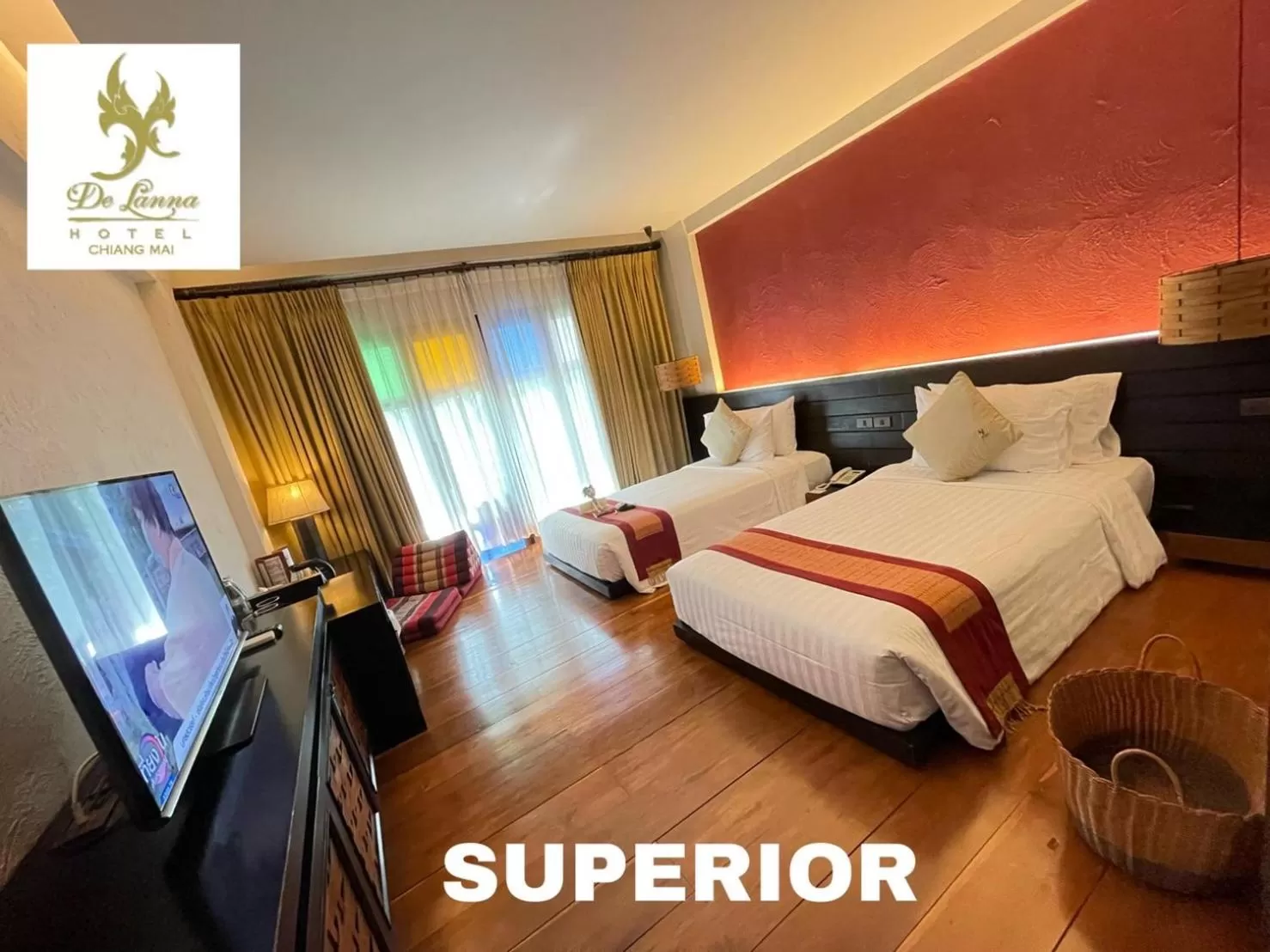 Bed in De Lanna Hotel