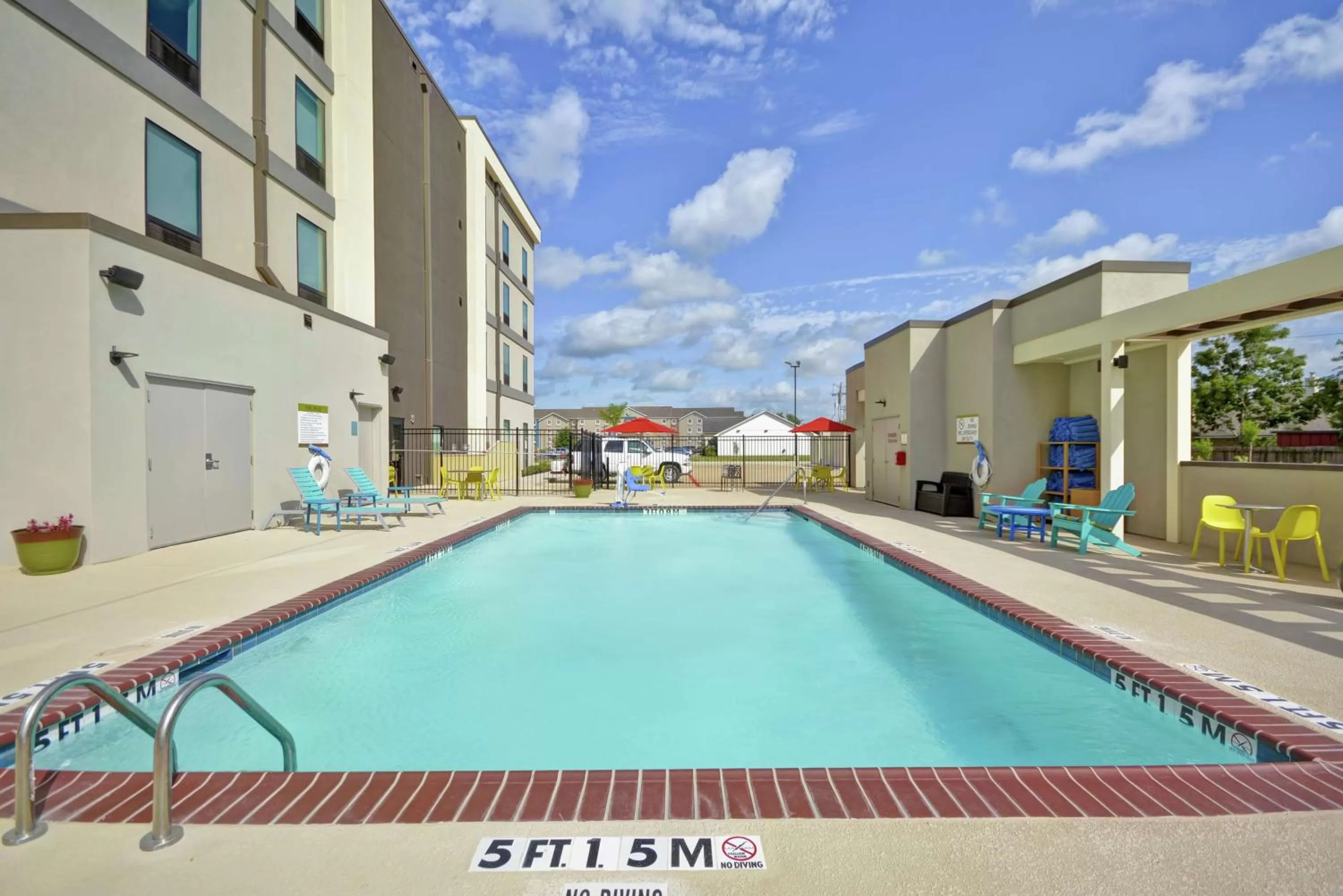 Pool view in Home2 Suites By Hilton Texas City Houston