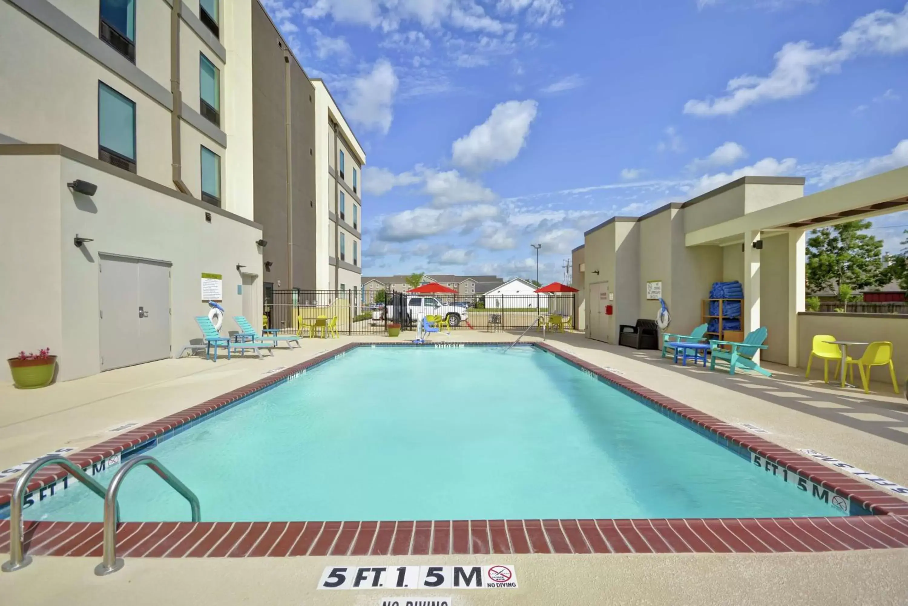 Pool view in Home2 Suites By Hilton Texas City Houston Pool view in Home2 Suites By Hilton Texas City Houston