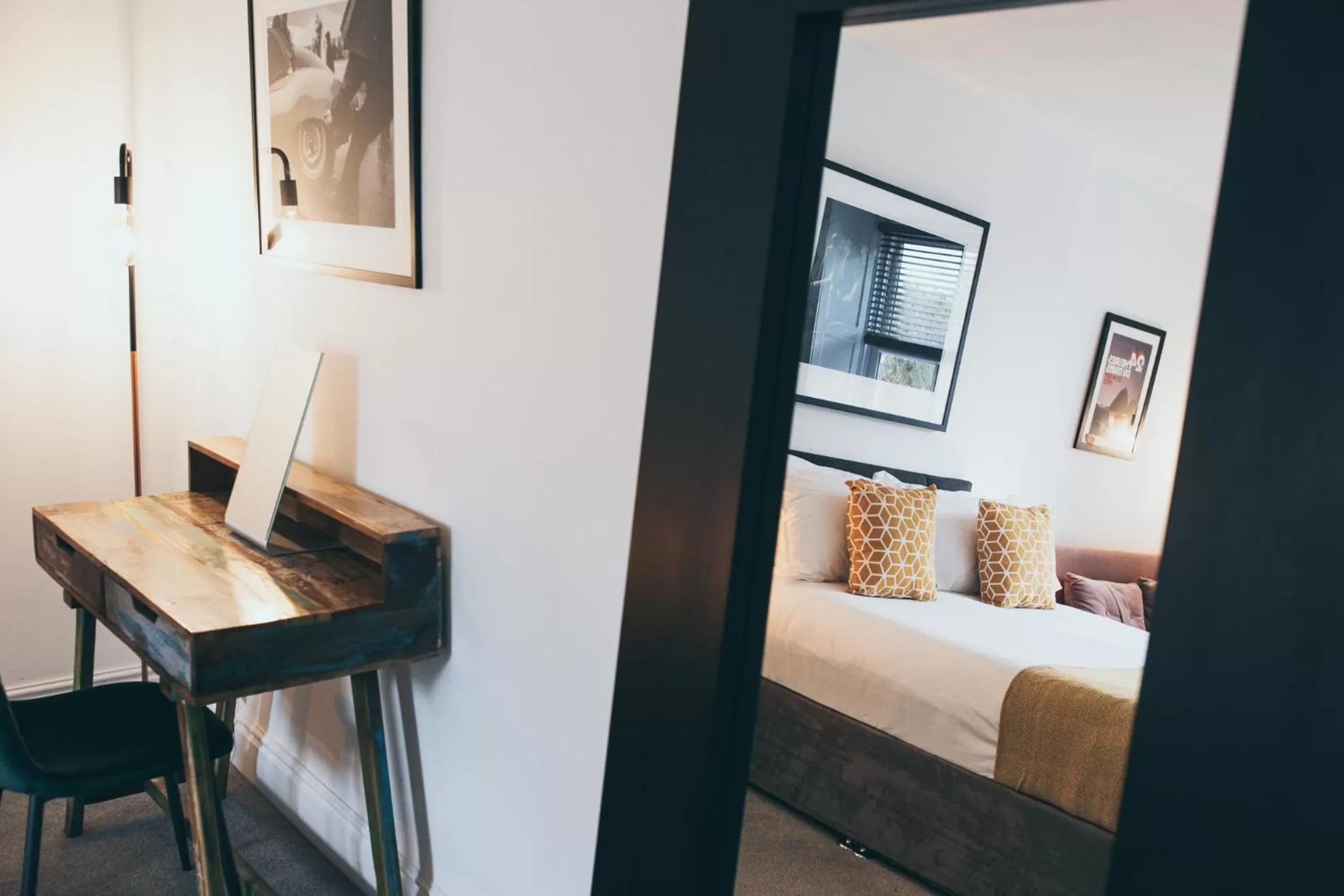 Bedroom, Bed in Caffeine&Machine