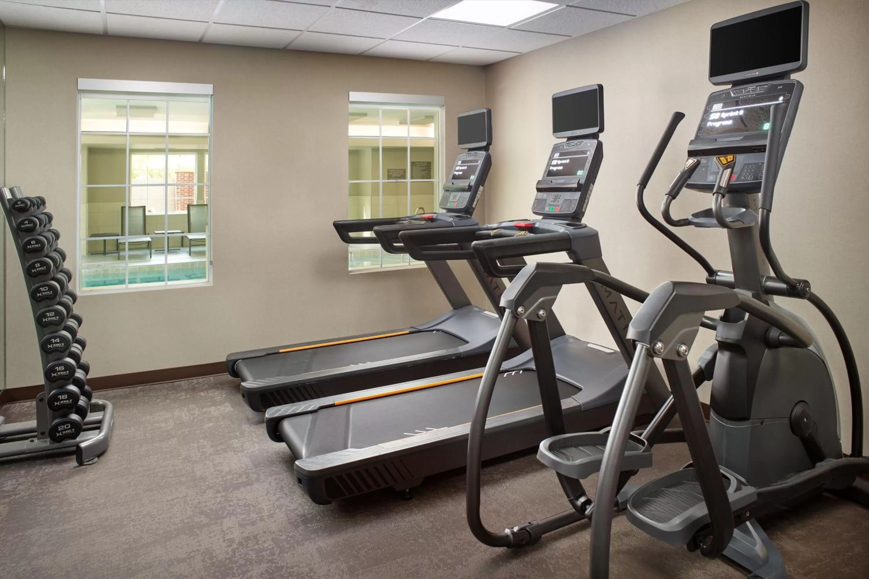 Fitness centre/facilities in Residence Inn Asheville Biltmore
