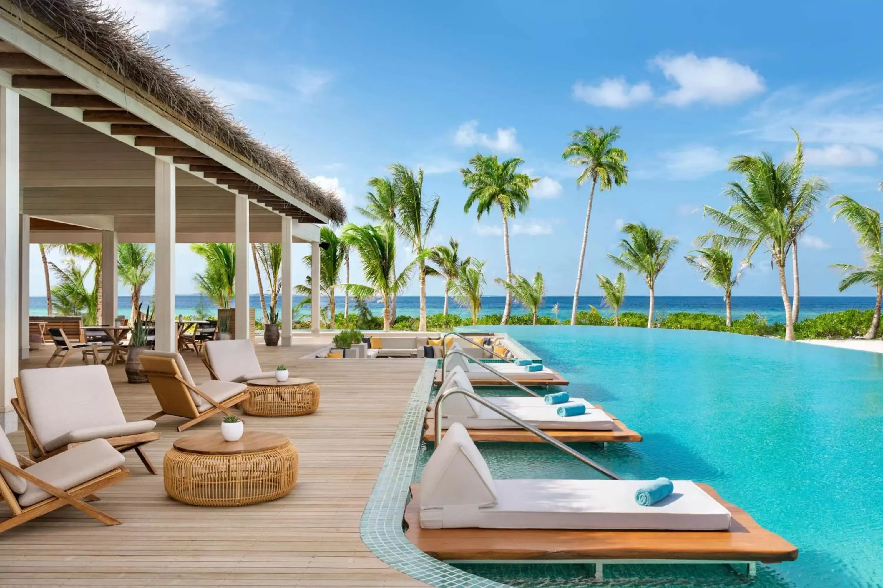 Pool view, Swimming Pool in Hilton Maldives Amingiri Resort & Spa