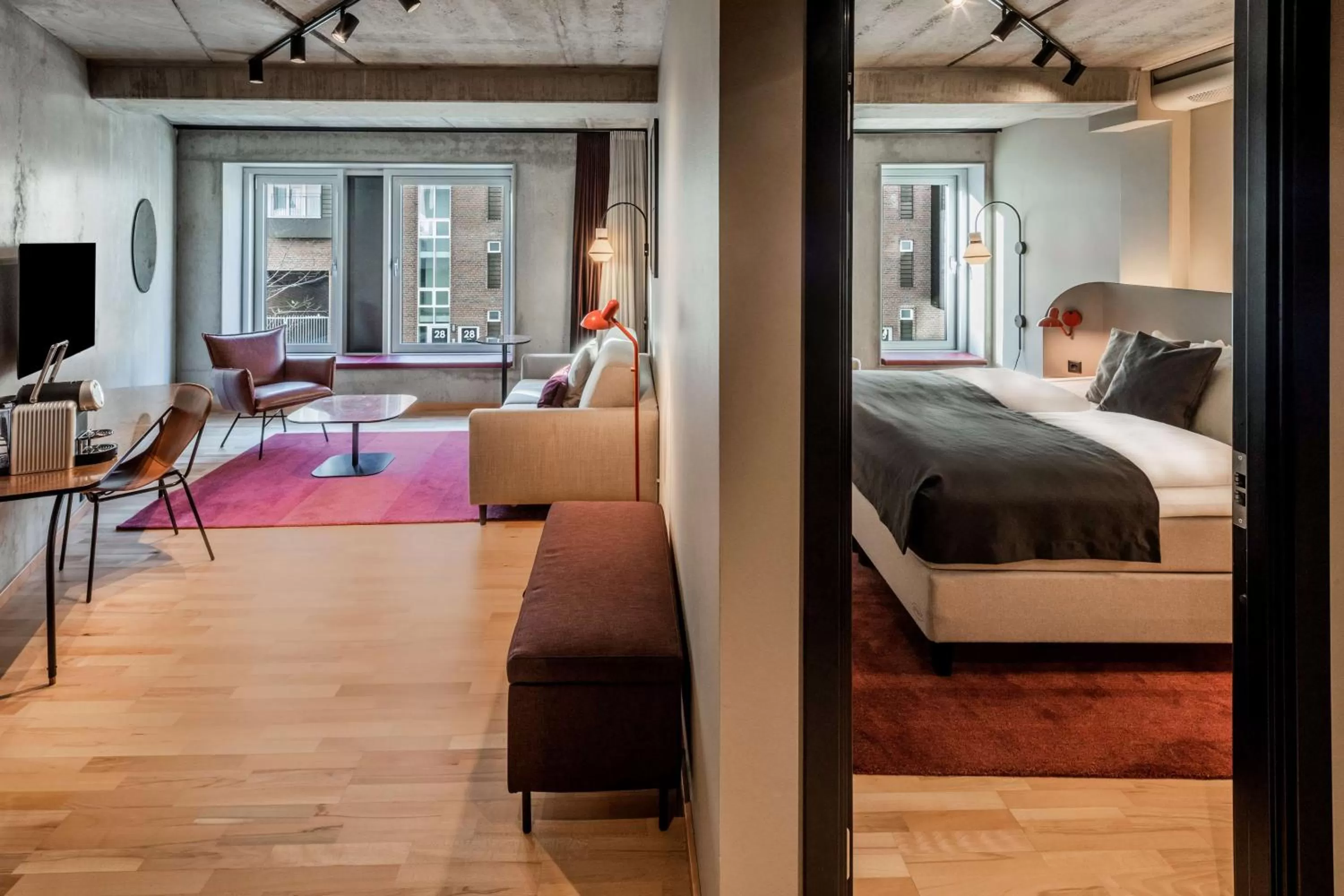 Bedroom, Bed in Scandic Kødbyen