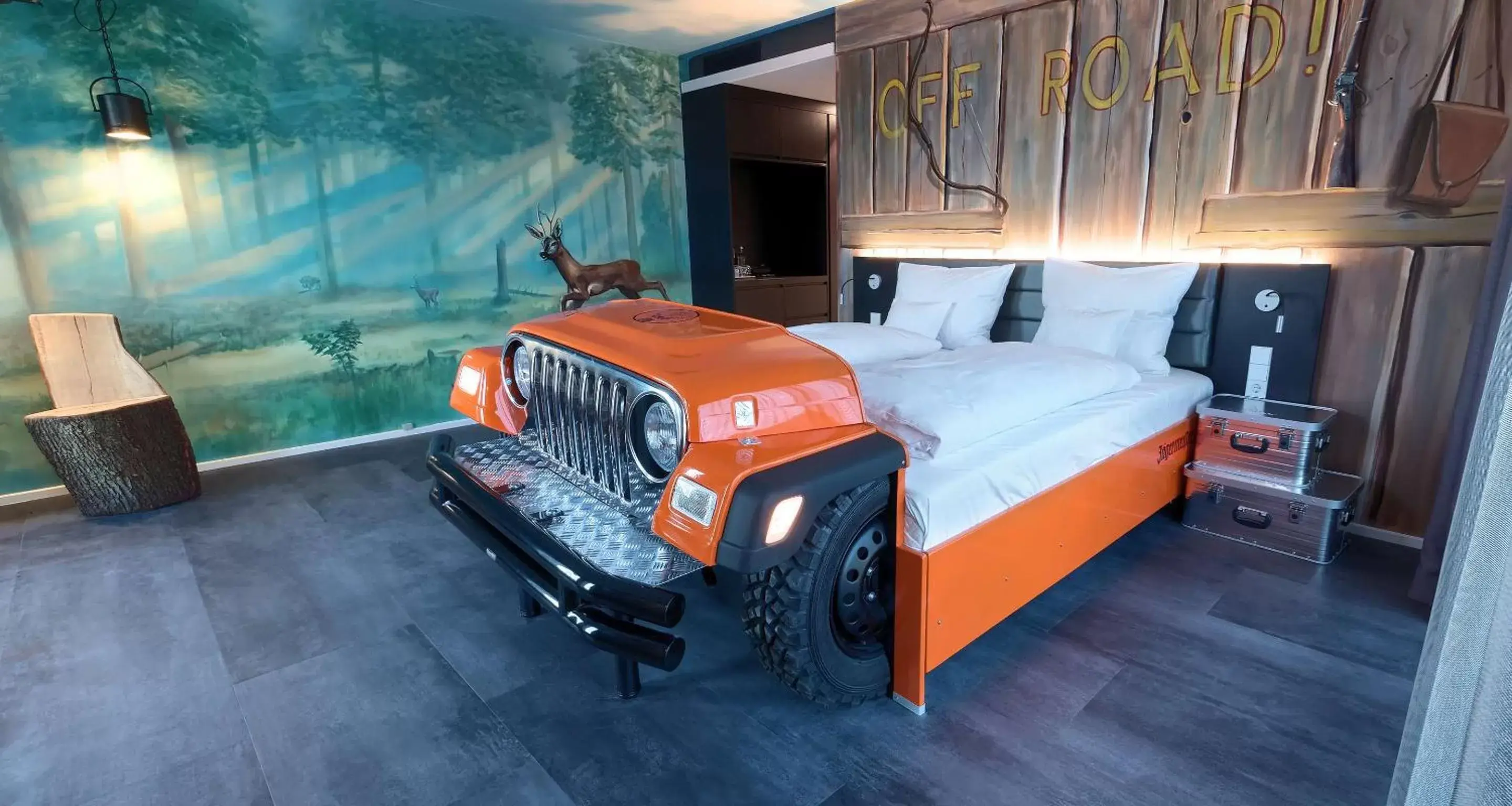 Bedroom, Bed in V8 HOTEL Motorworld Region Stuttgart