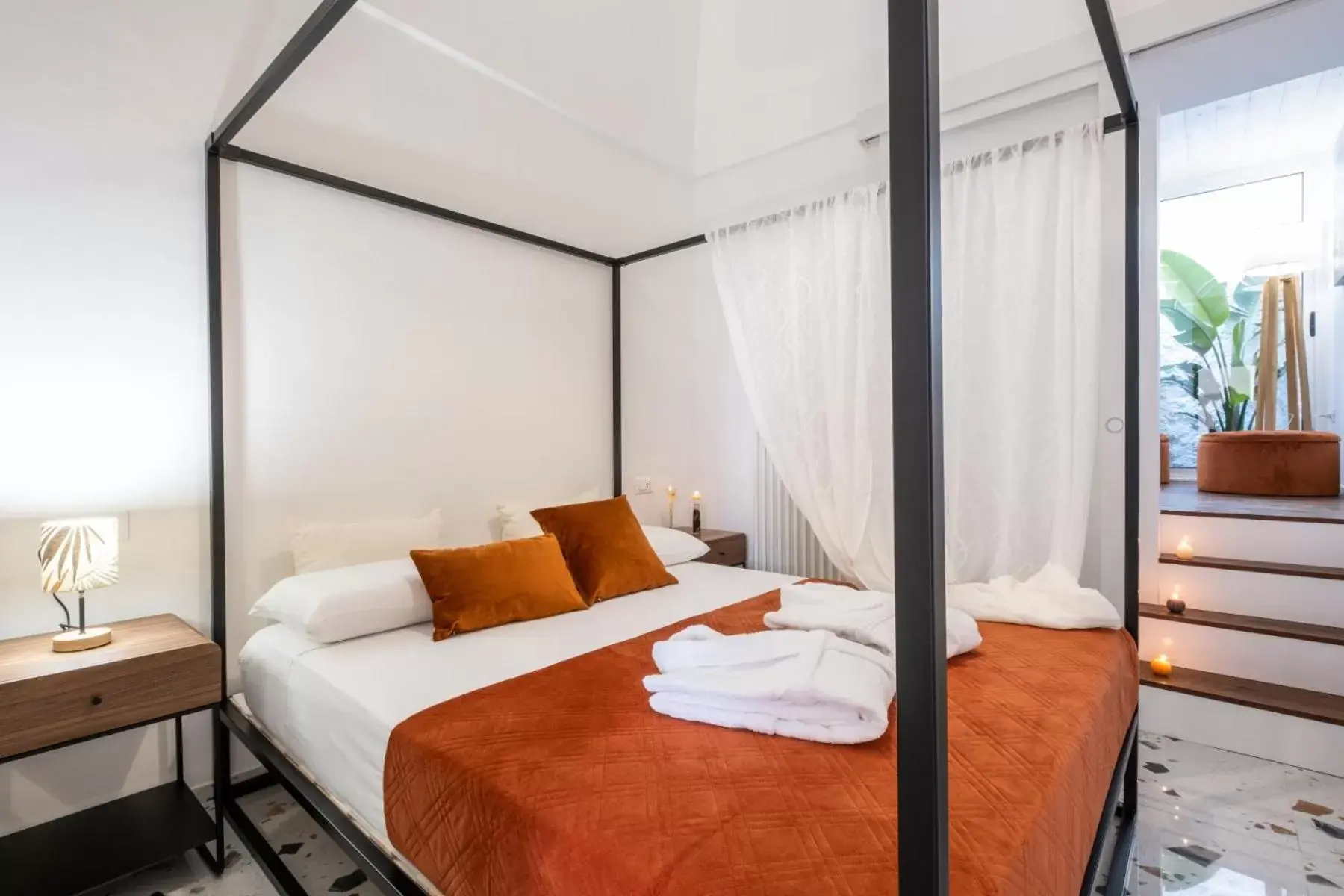 Bed in La Bella Ostuni Suites