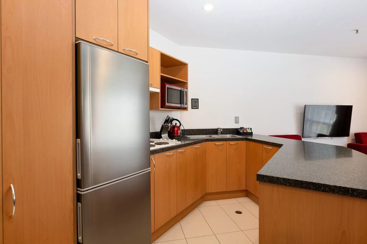 Kitchen or kitchenette in Fino Hotel & Suites
