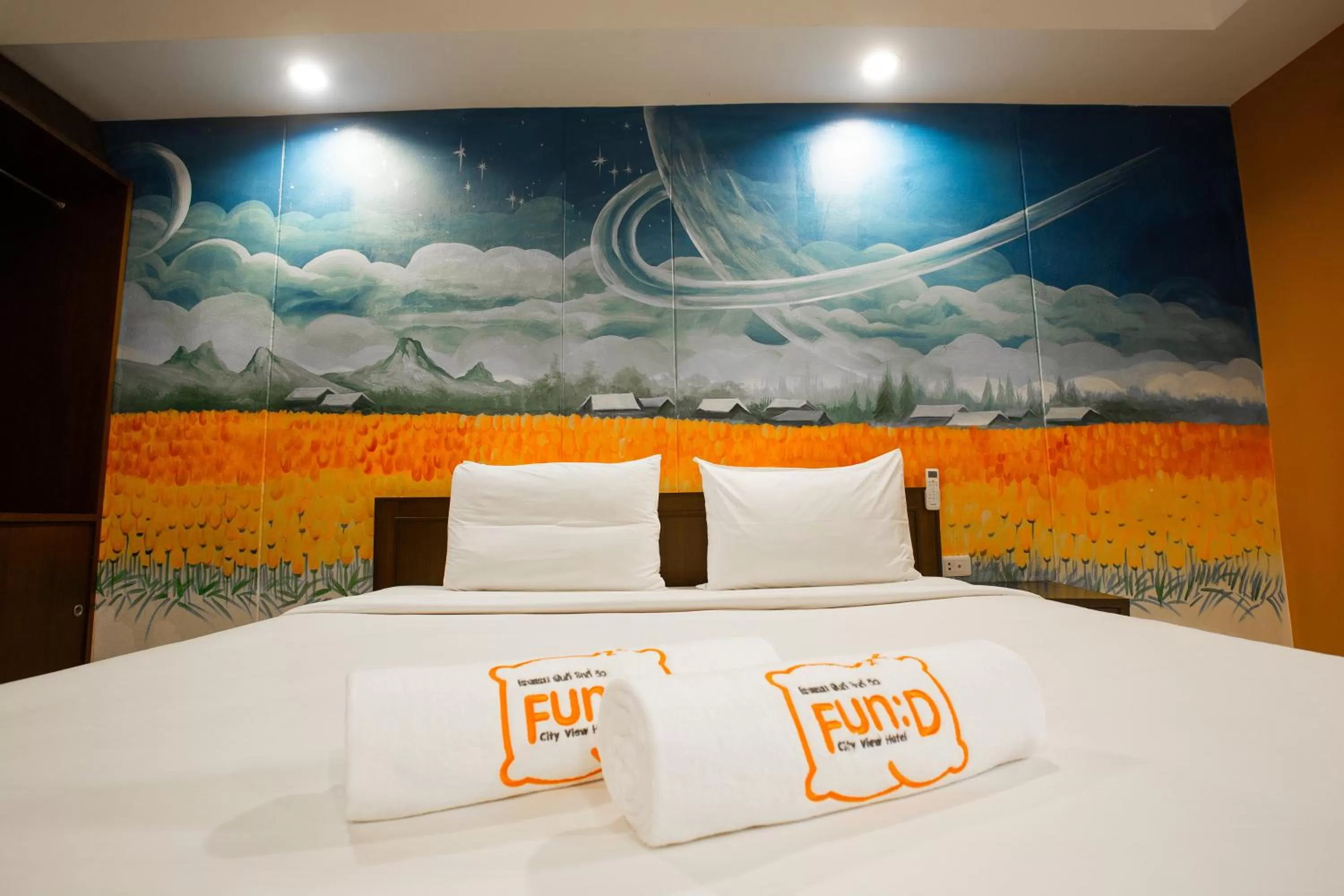 Bed in Fun-D City View SHA Plus