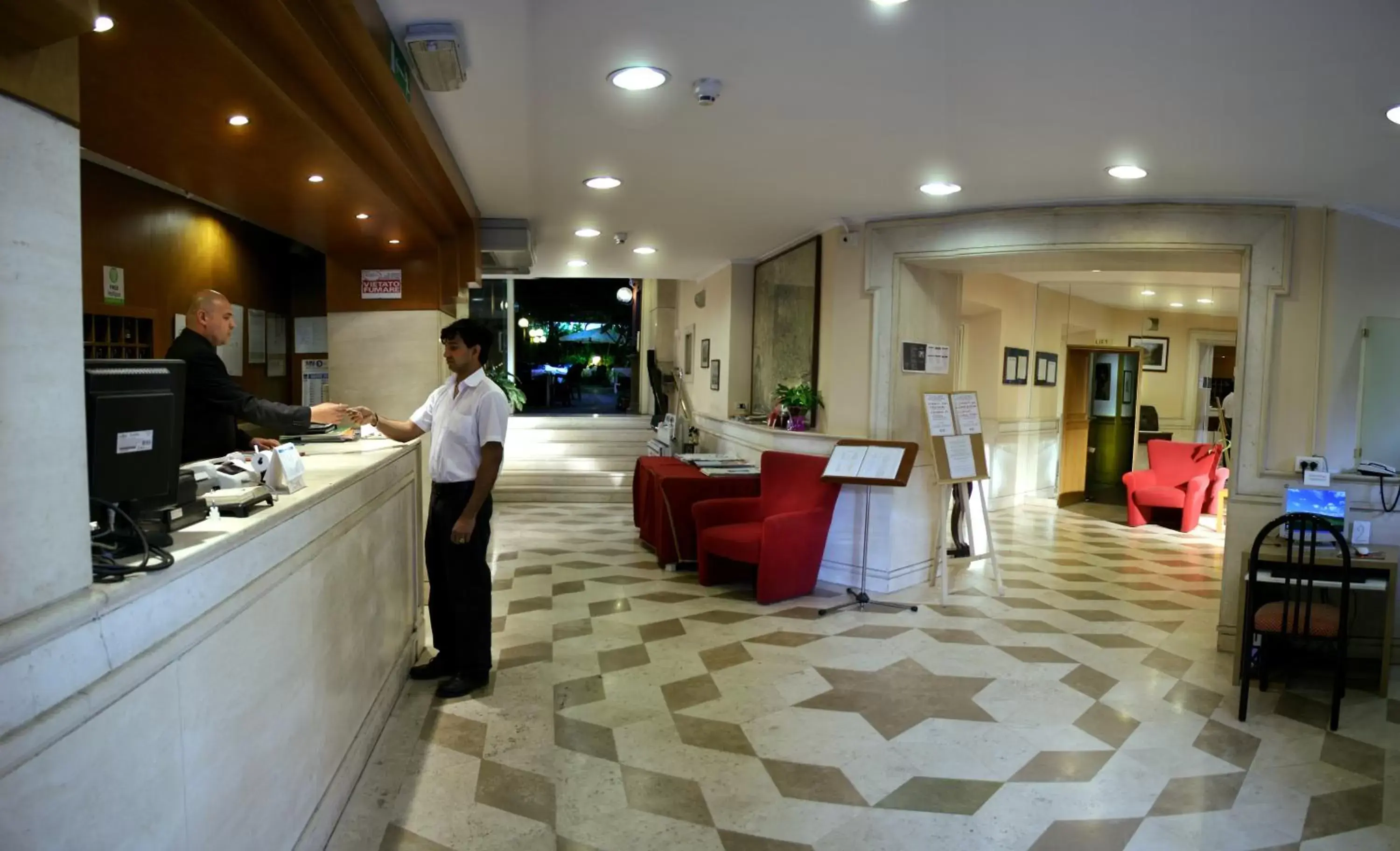 Lobby or reception, Restaurant/Places to Eat in Hotel Delle Muse