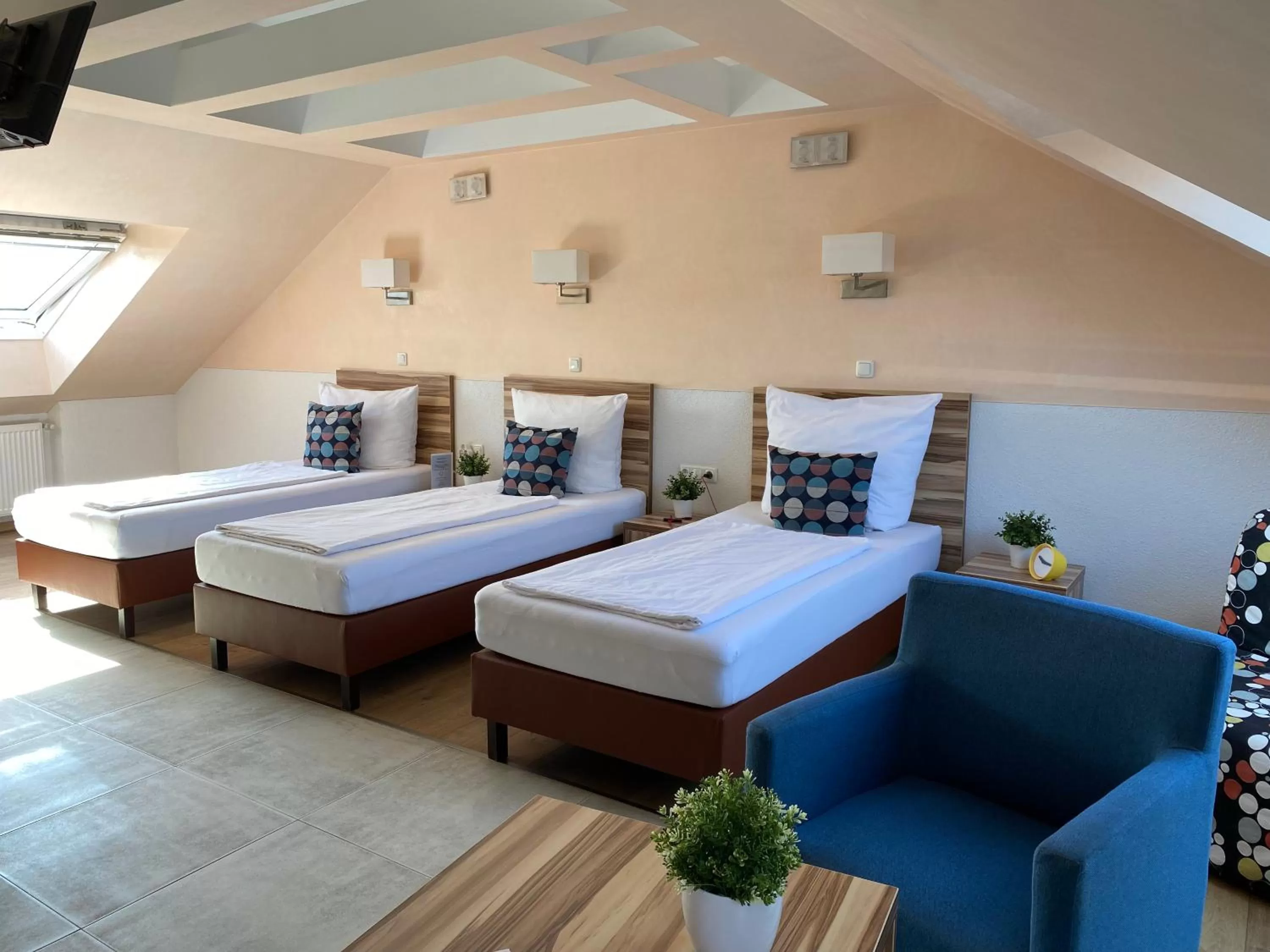 Photo of the whole room, Bed in Hotel am Hafen