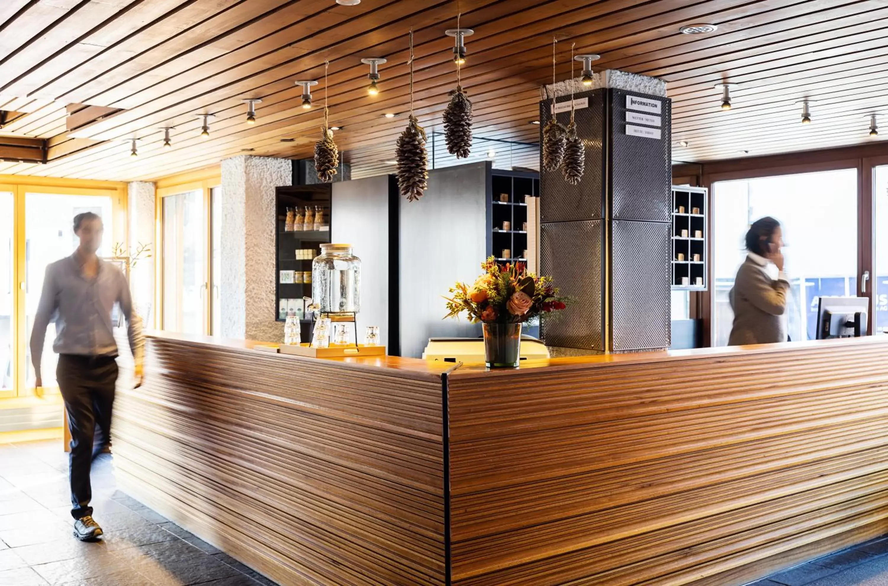 Lobby or reception, Staff in Hauser Hotel St. Moritz