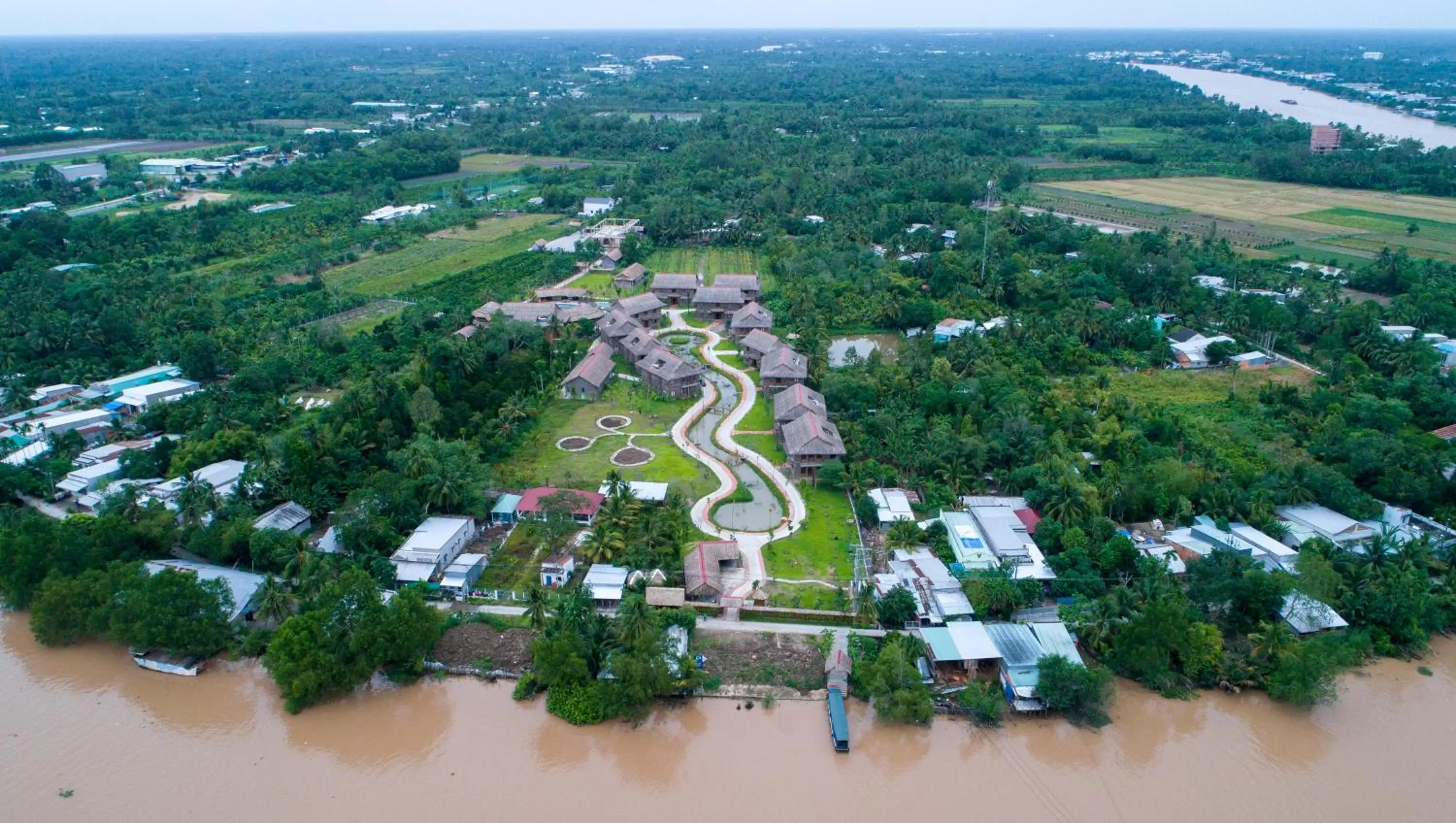 Bird's eye view in Can Tho Ecolodge