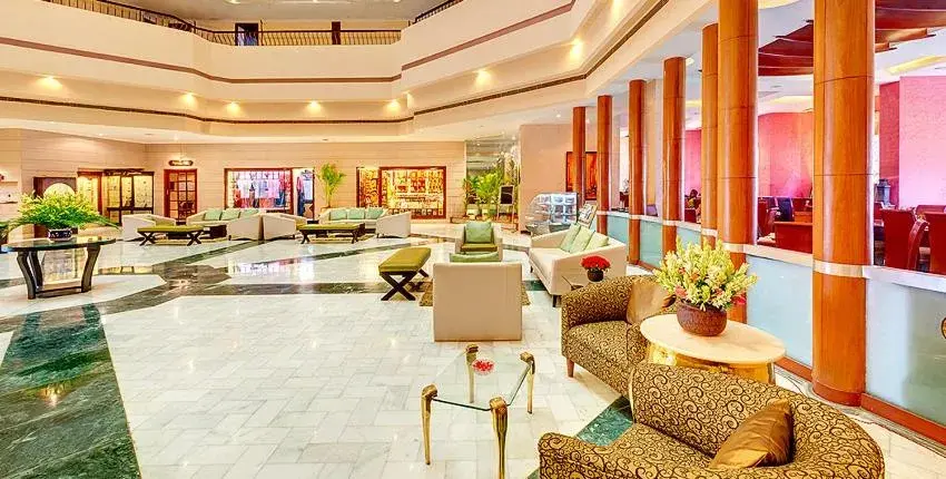 Lobby or reception in Hotel Hindusthan International, Varanasi Lobby or reception in Hotel Hindusthan International, Varanasi
