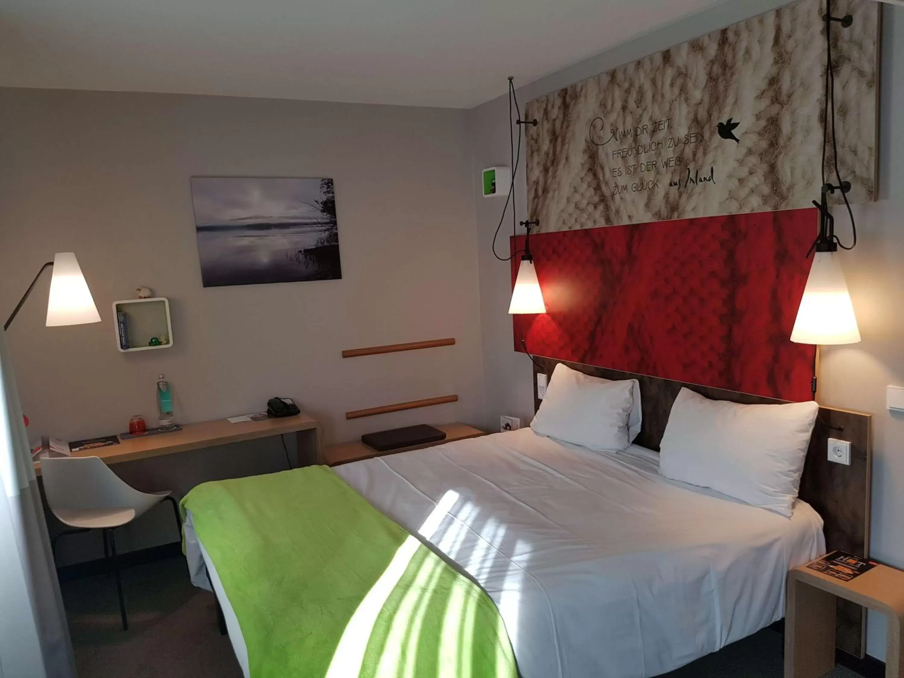 Photo of the whole room, Bed in Ibis Berlin Hauptbahnhof