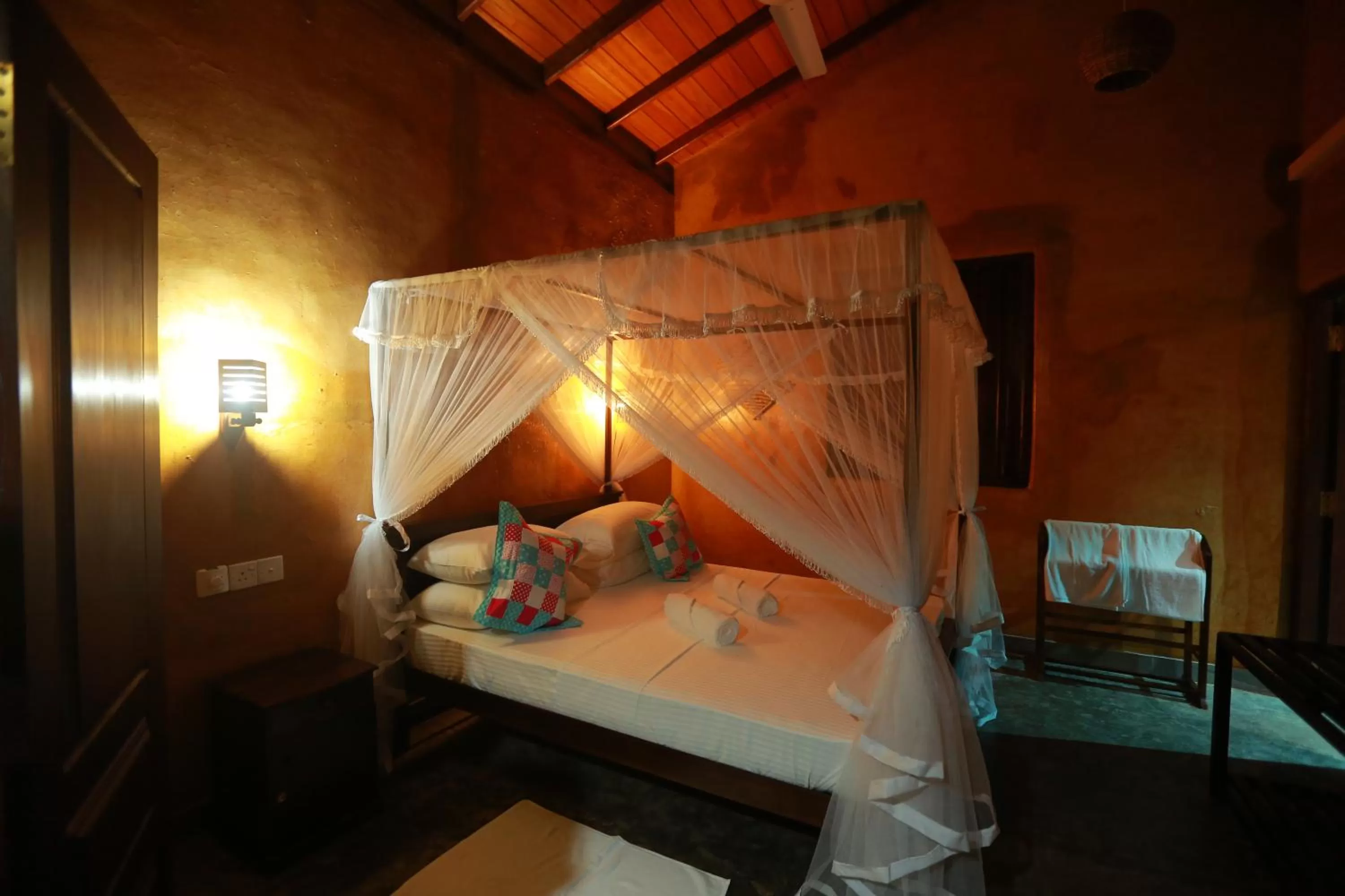 Bedroom, Bed in Limecabanas-srilanka