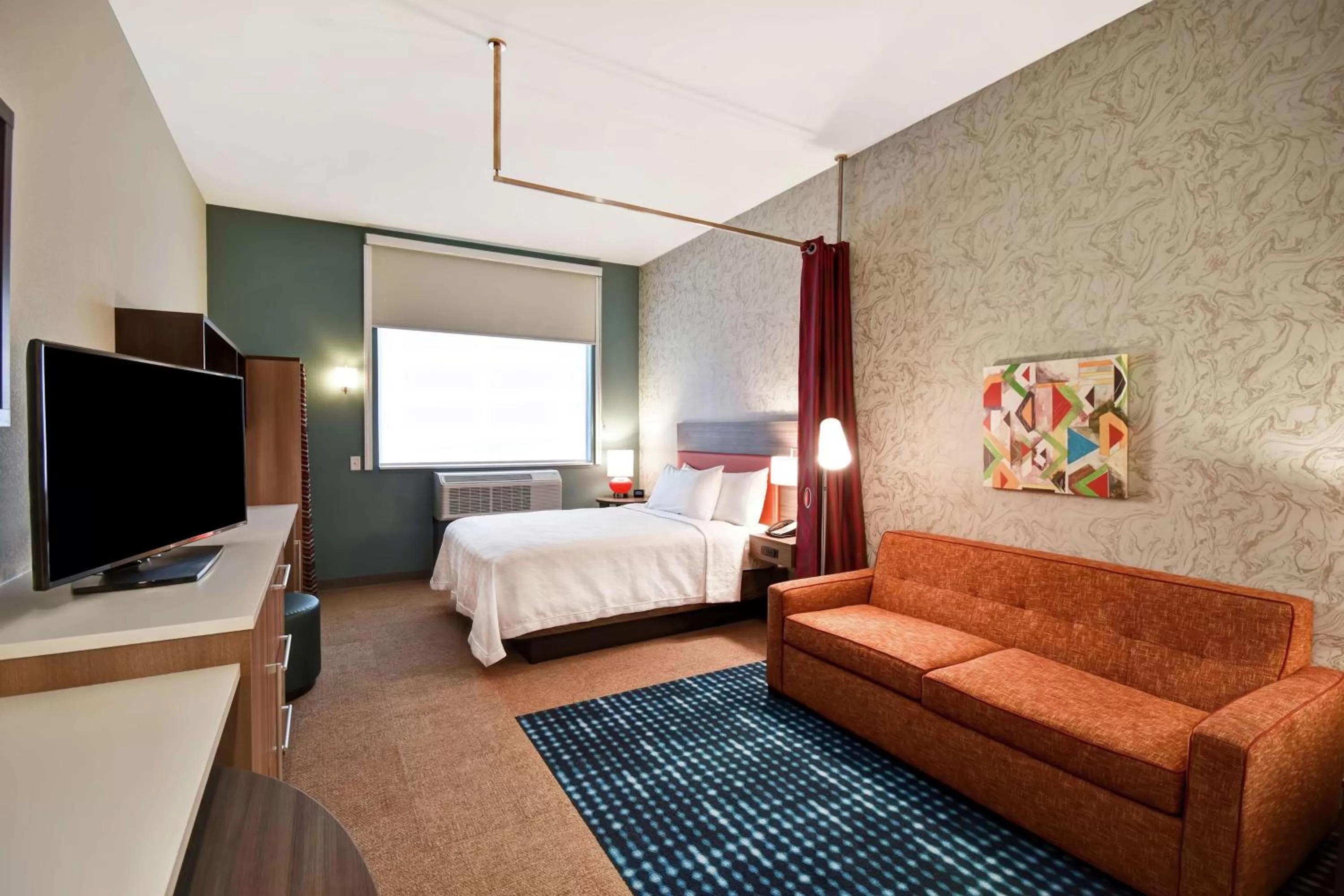 Bedroom, Bed in Home2 Suites By Hilton Columbus Downtown