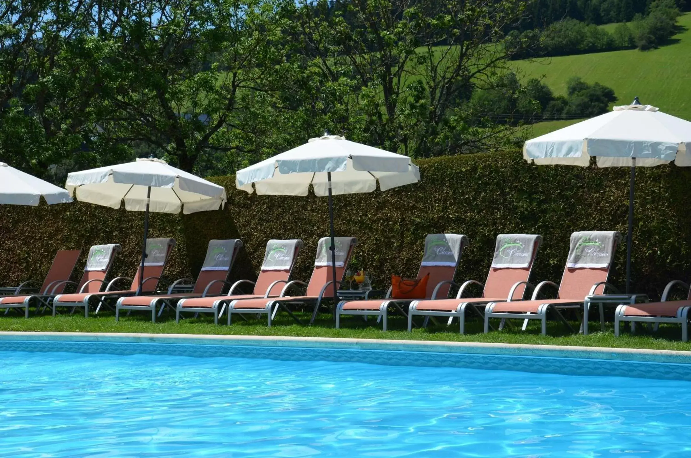 Pool view, Swimming Pool in Hôtel et Spa les Clarines