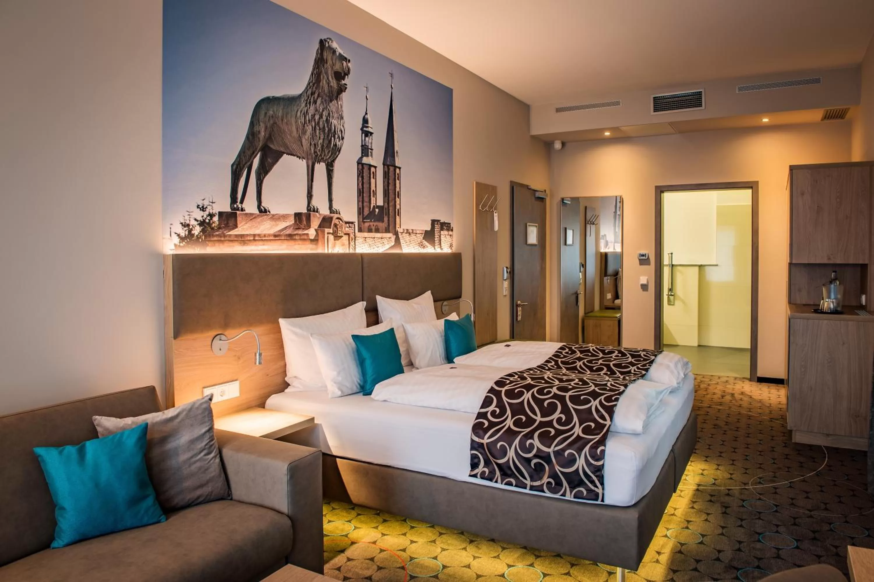 Photo of the whole room, Bed in AKZENT Hotel Villa Saxer