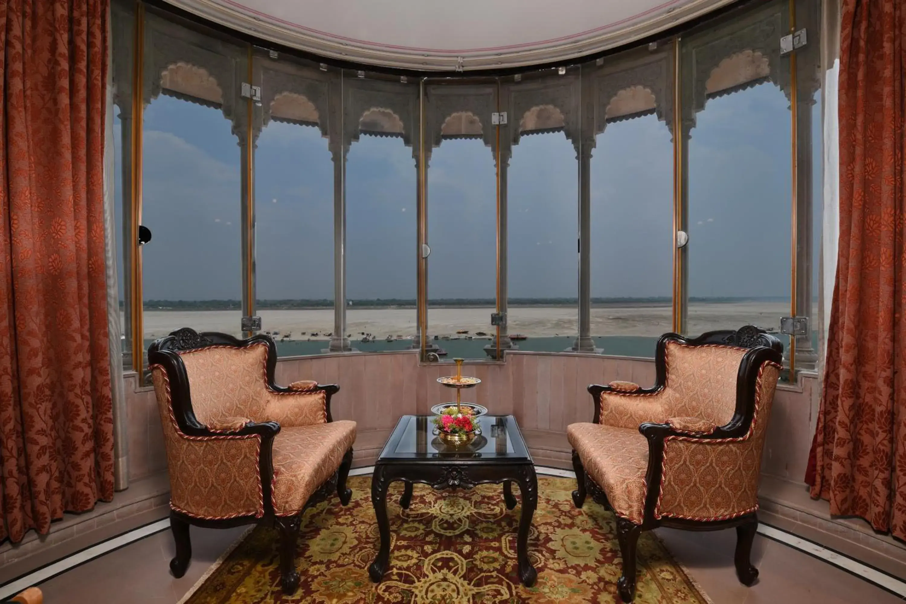 Seating Area in BrijRama Palace, Varanasi by the Ganges
