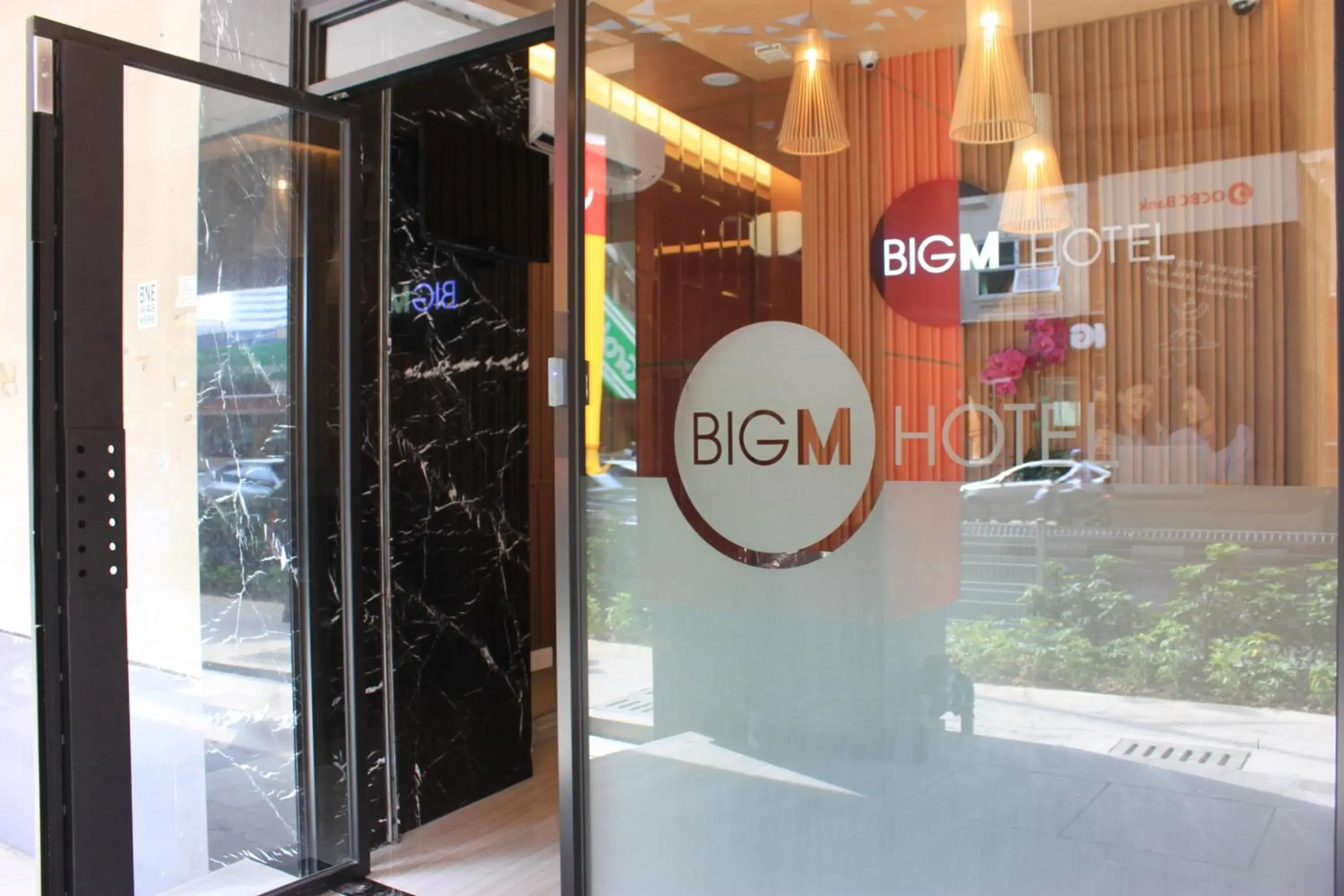 Facade/entrance in BIG M Hotel