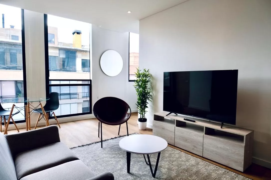 Living room, TV/Entertainment Center in Kubik apartments in Exclusive Virrey