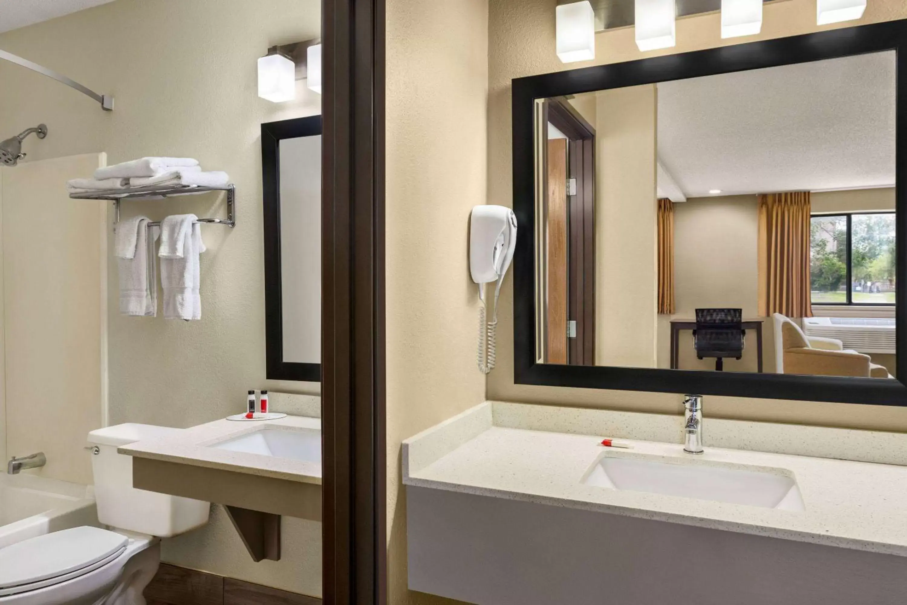 Bathroom in Super 8 by Wyndham Ankeny/Des Moines Area