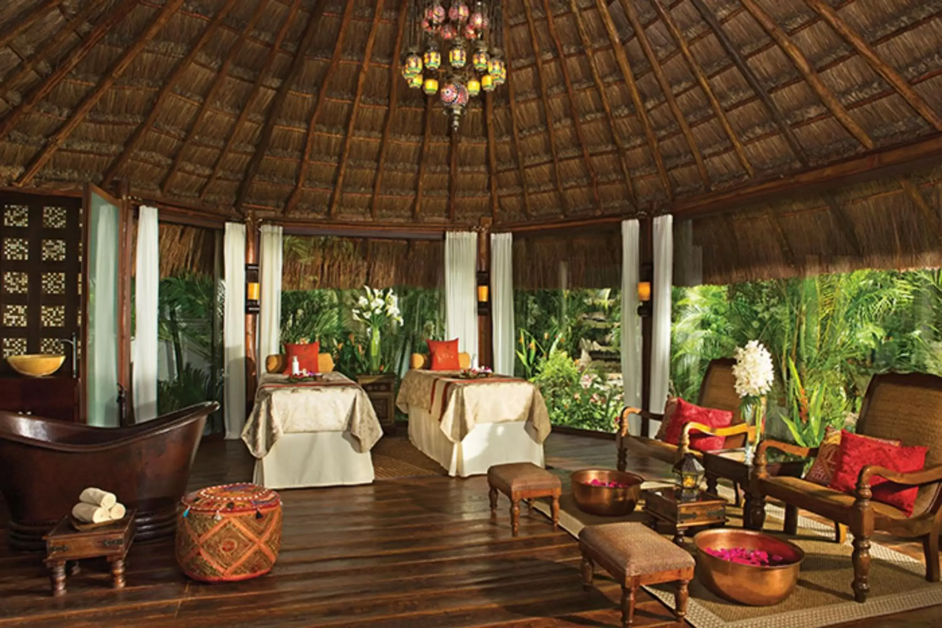 Massage, Restaurant/Places to Eat in Dreams Tulum Resort & Spa