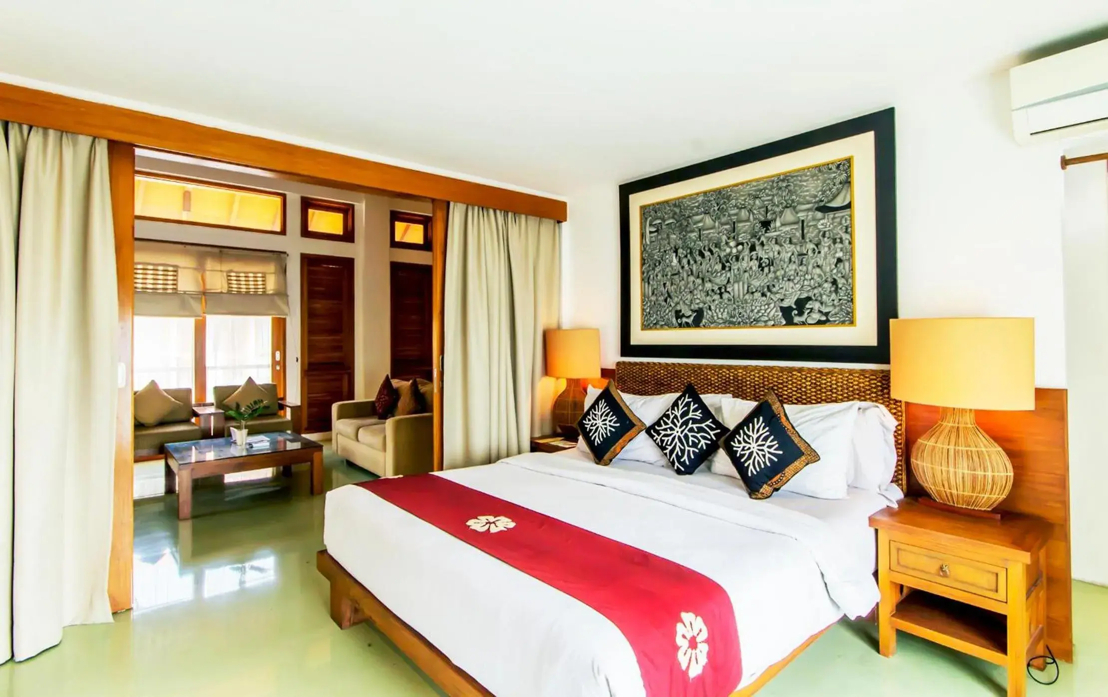 Bedroom, Bed in Villa Damar